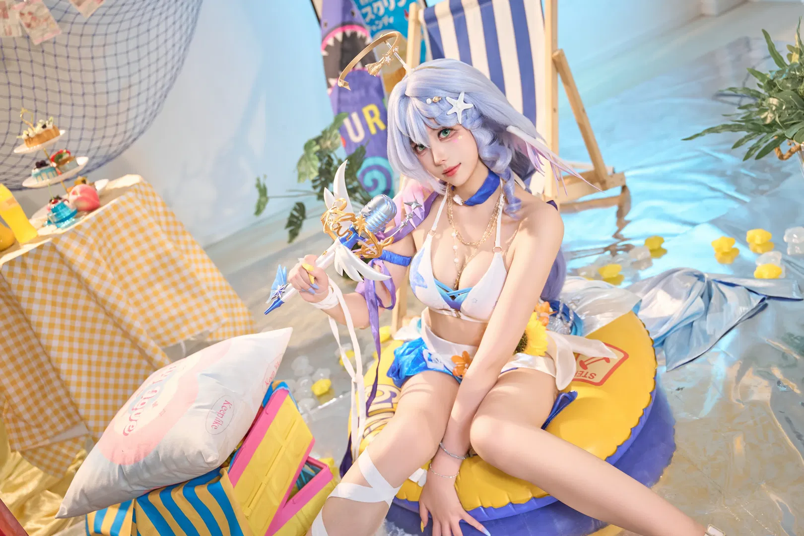 【知更鸟cos】崩坏星穹铁道夏日晴歌泳装正片 - 第 3 张