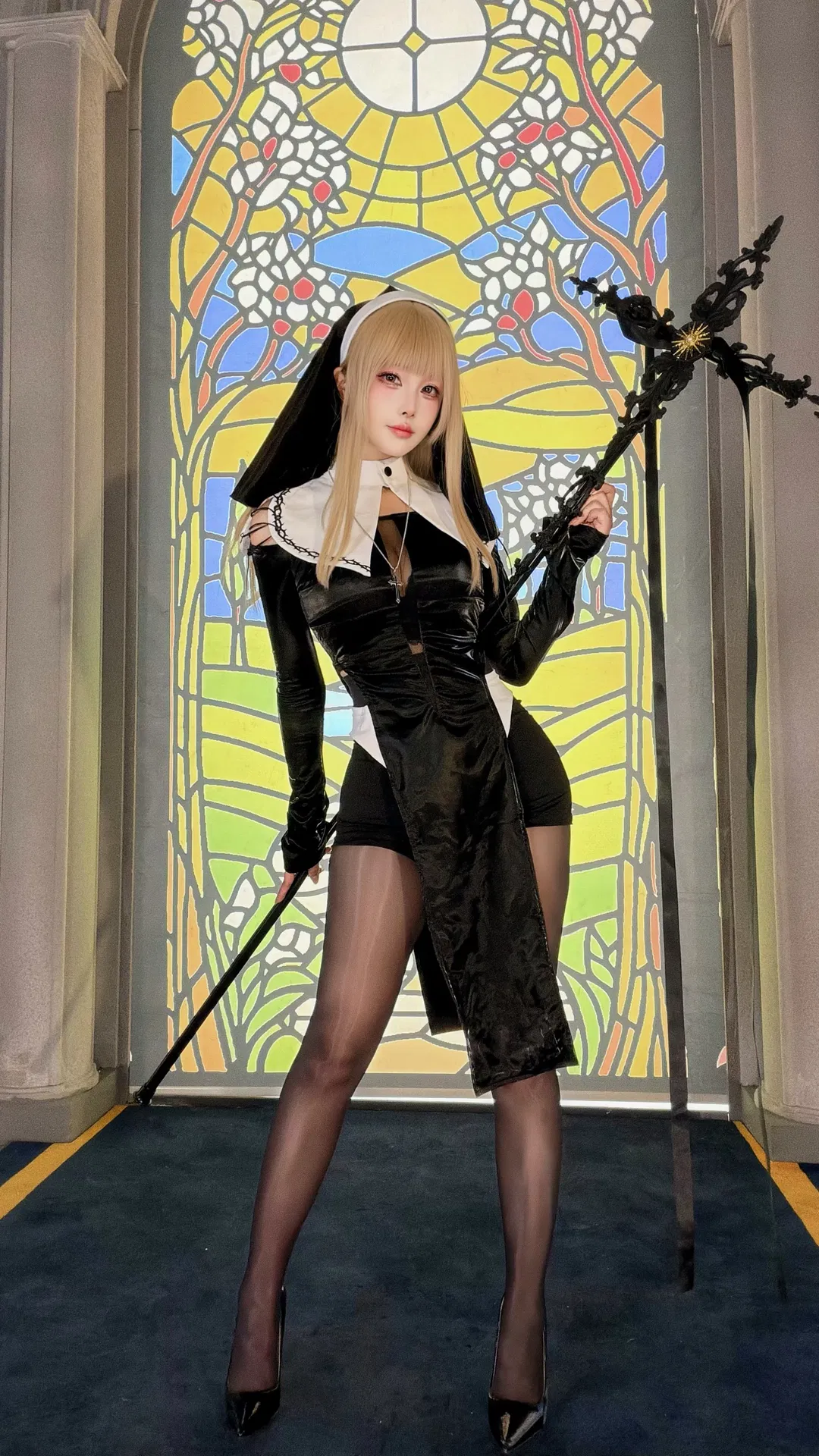 暗黑系修女cosplay，當哥特風遇上萬聖節 - 第 3 張