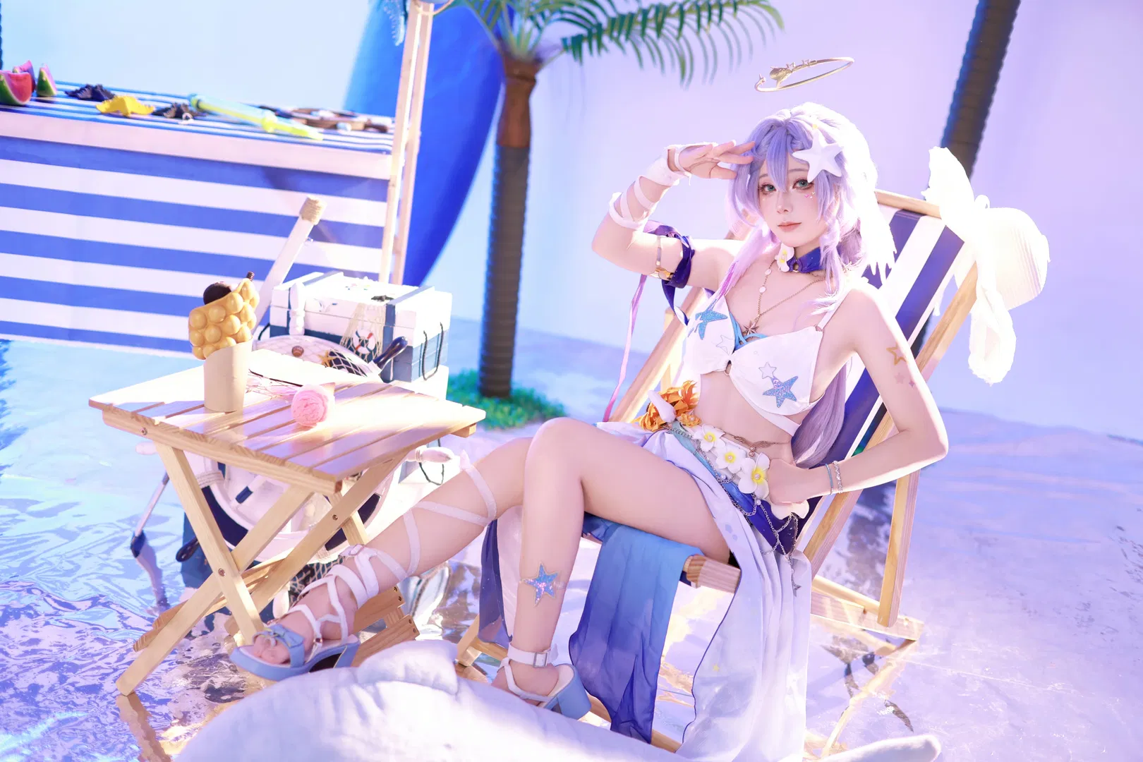 【知更鸟cos】崩坏星穹铁道夏日海滩的清爽假日 - 第 3 张