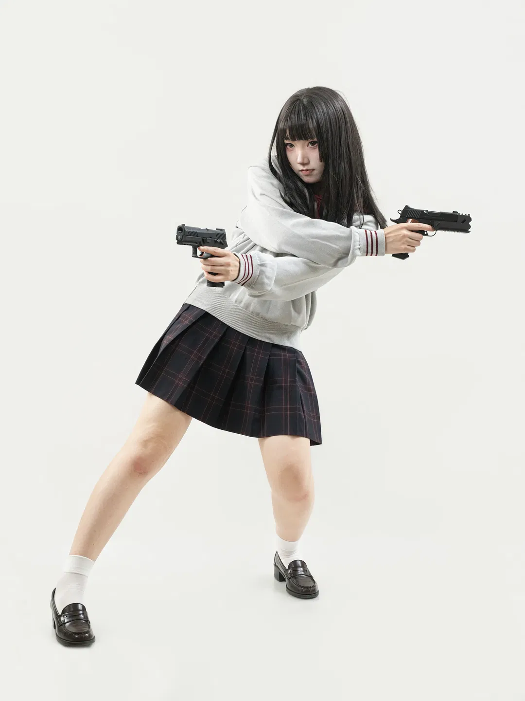 津久野JK制服穿上身，不爱说话的转校生氛围感拉满 - 第 9 张