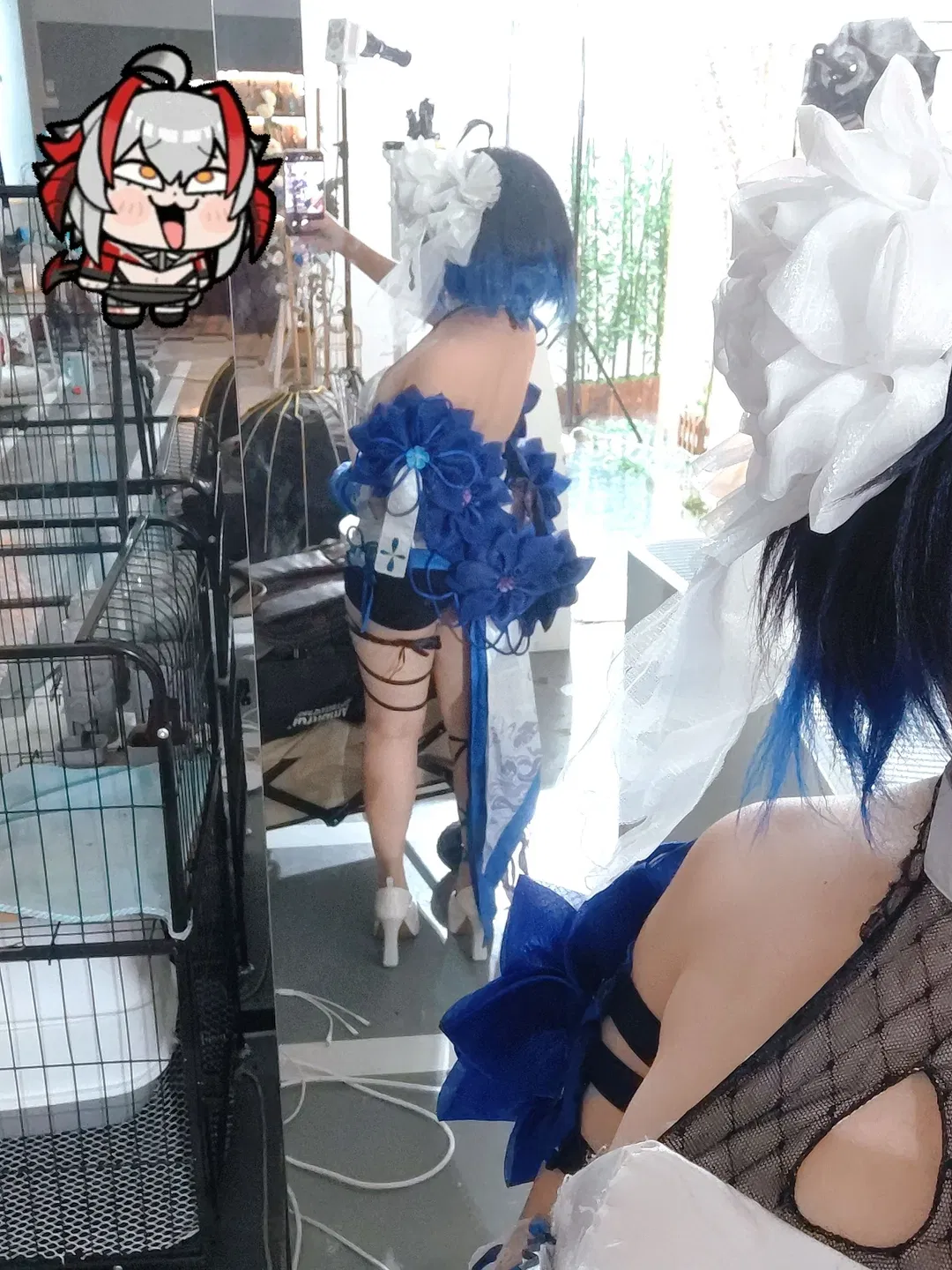 【希儿cos】墨染镜华，古风与幻想的交织 - 第 3 张