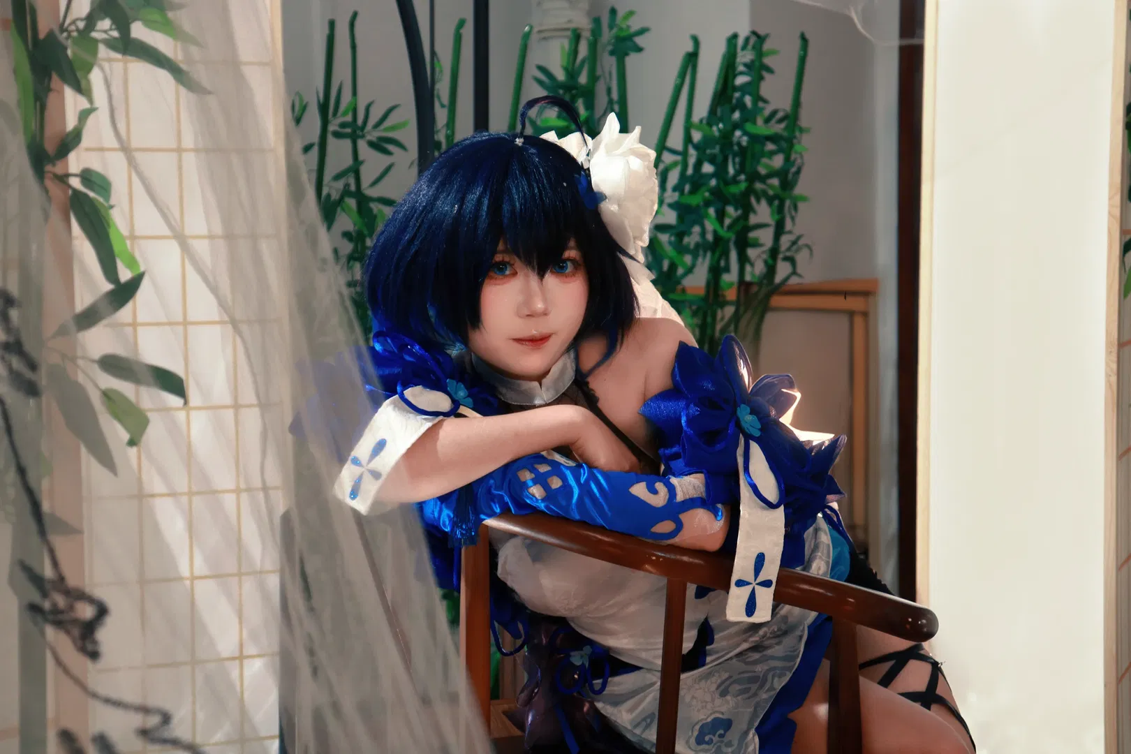 【希儿cos】崩坏三 墨染镜华的古风再现 - 第 1 张