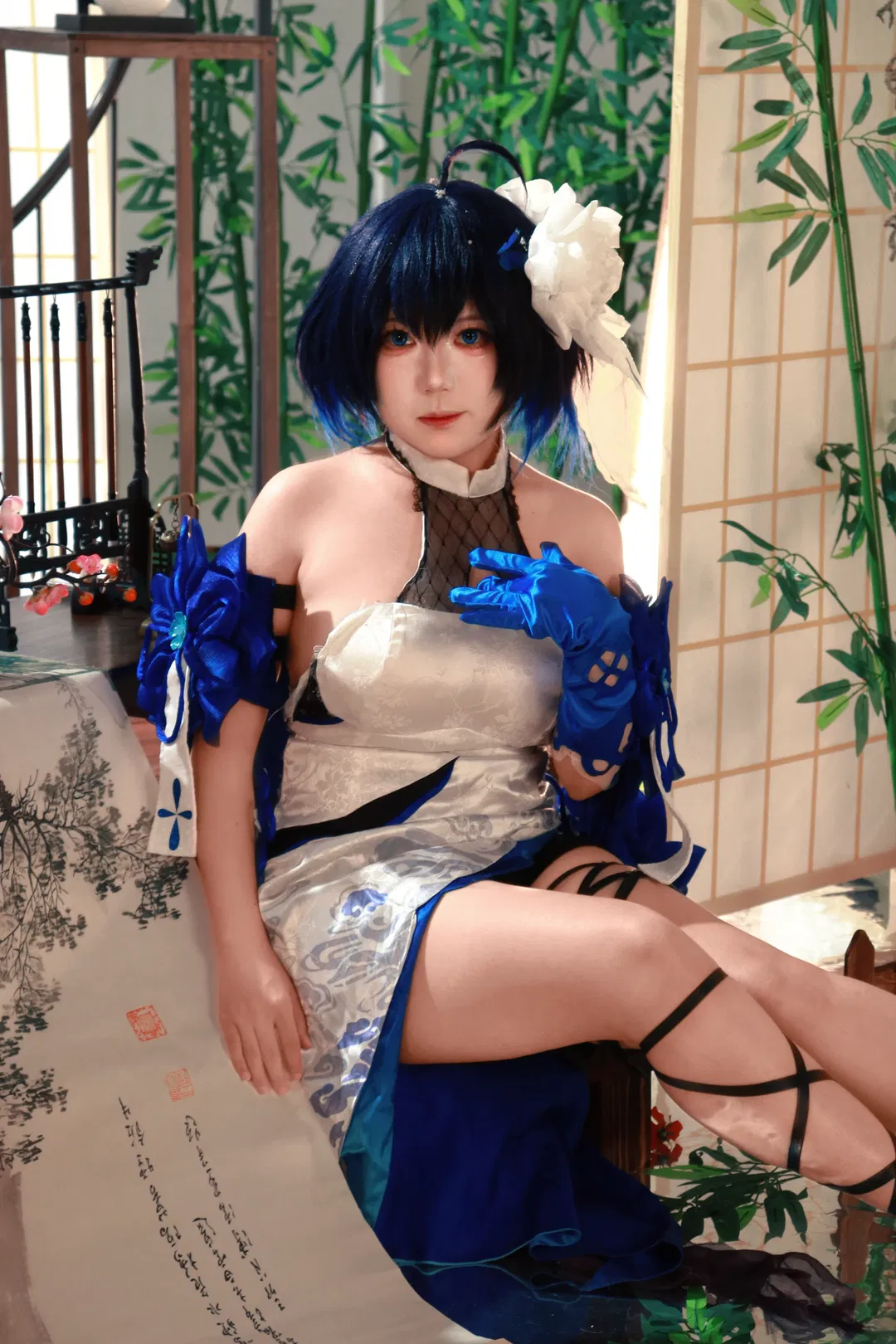 【希儿cos】崩坏三 墨染镜华的古风再现 - 第 3 张
