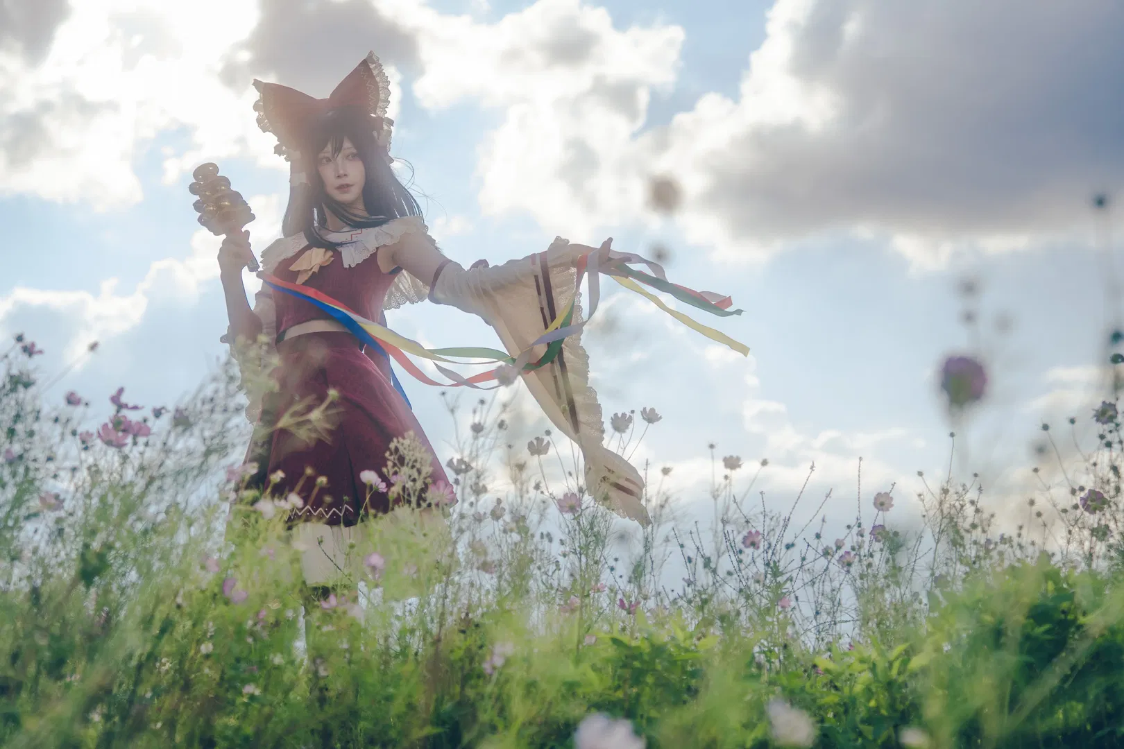 【博丽灵梦cos】在洱海的微风中，做一回乐园的美好巫女 - 第 4 张