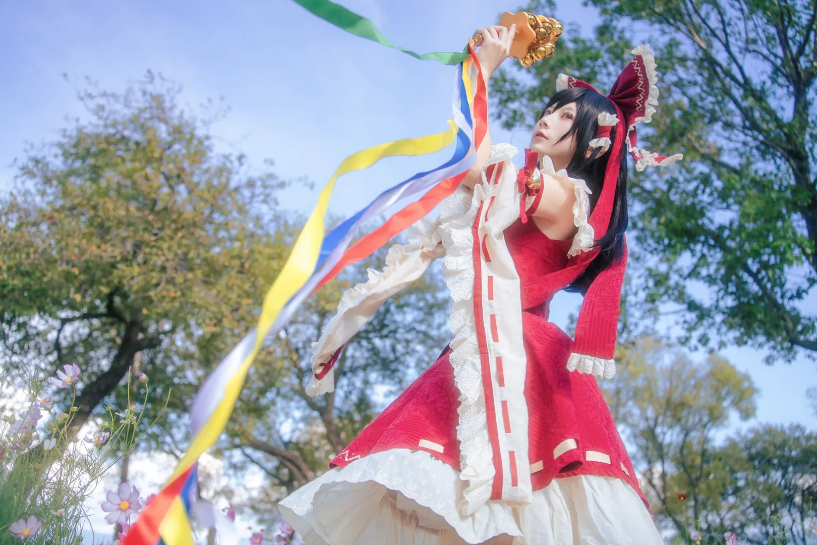 【博丽灵梦cos】在洱海的微风中，做一回乐园的美好巫女 - 第 5 张