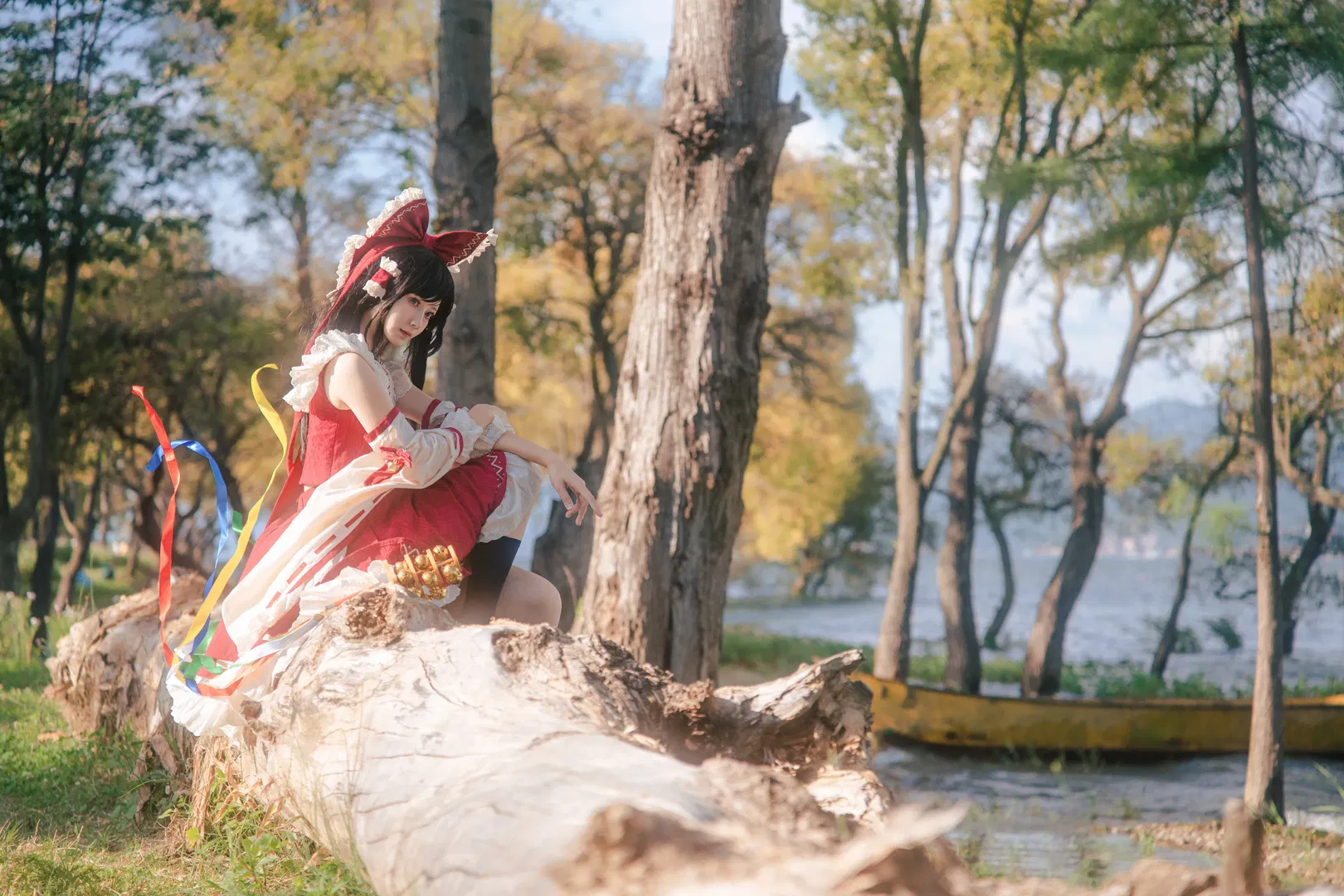 【博丽灵梦cos】在洱海的微风中，做一回乐园的美好巫女 - 第 7 张
