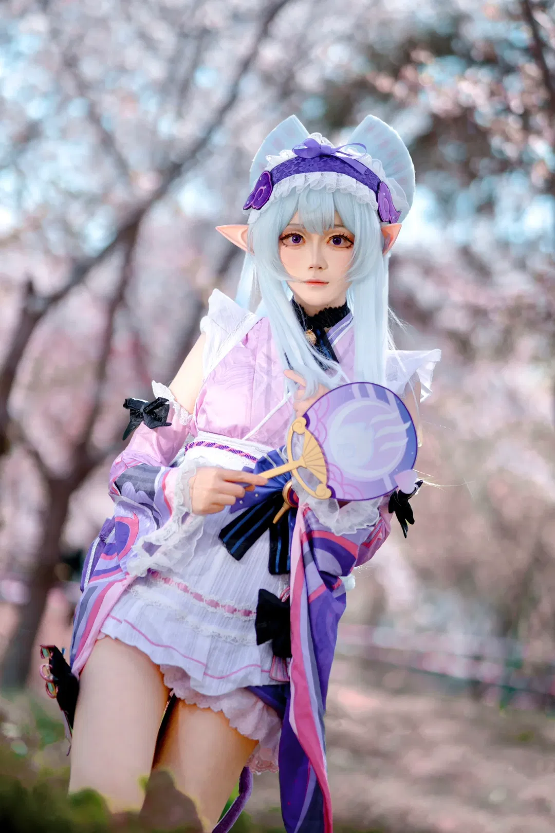 【梦见月瑞希cos】原神樱花树下的春日正片 - 第 2 张
