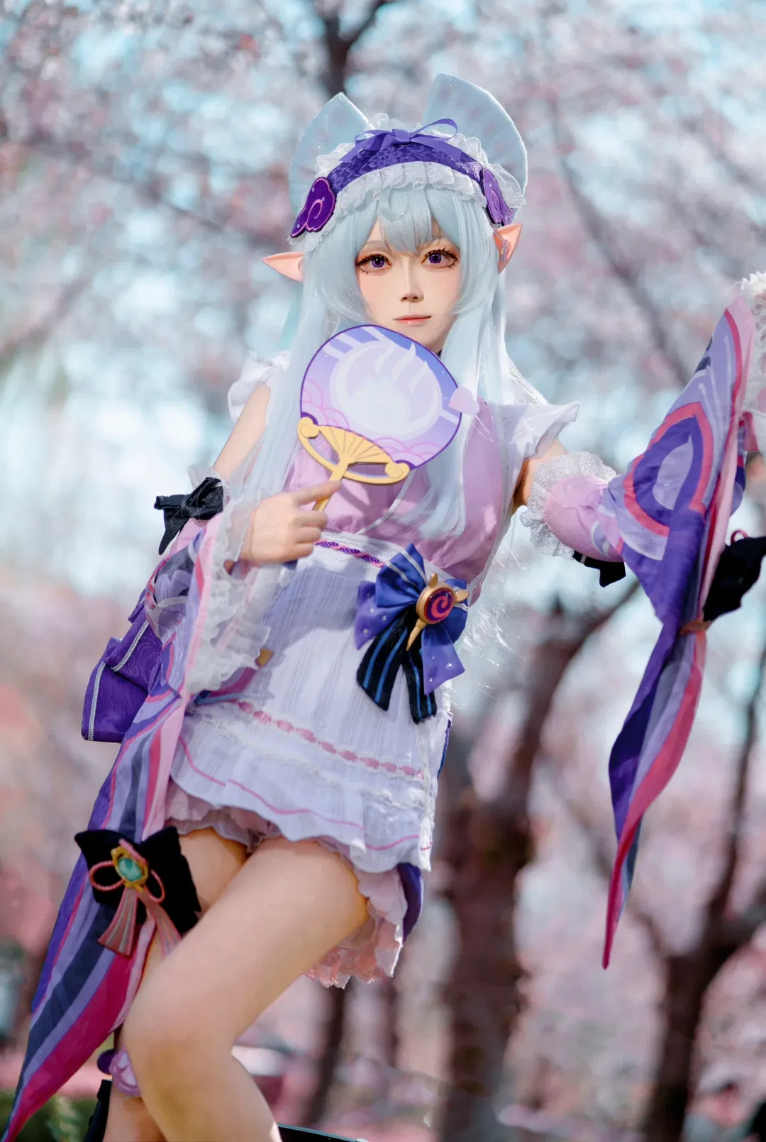 【梦见月瑞希cos】原神樱花树下的春日正片 - 第 4 张