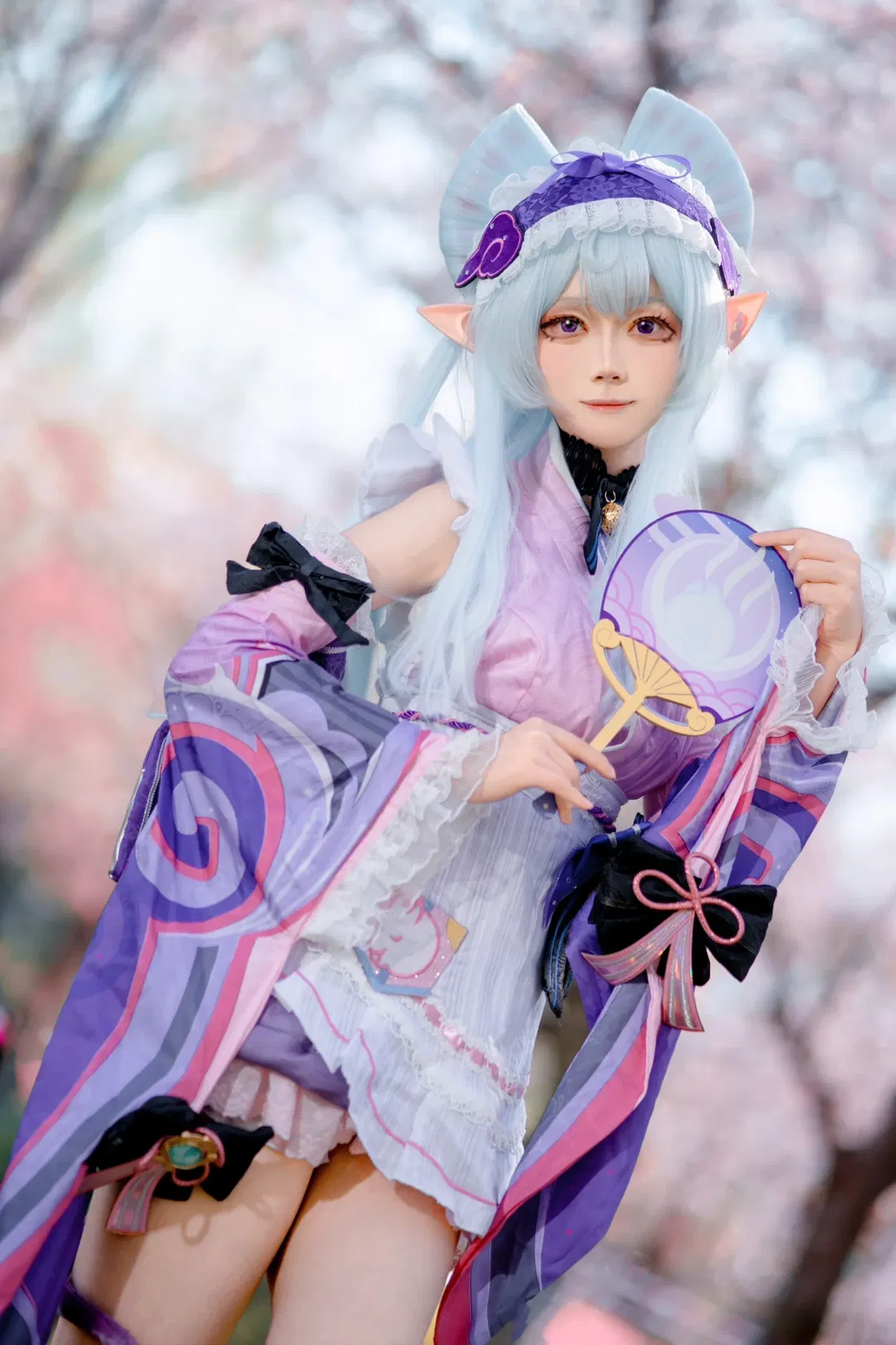 【梦见月瑞希cos】原神樱花树下的春日正片 - 第 5 张