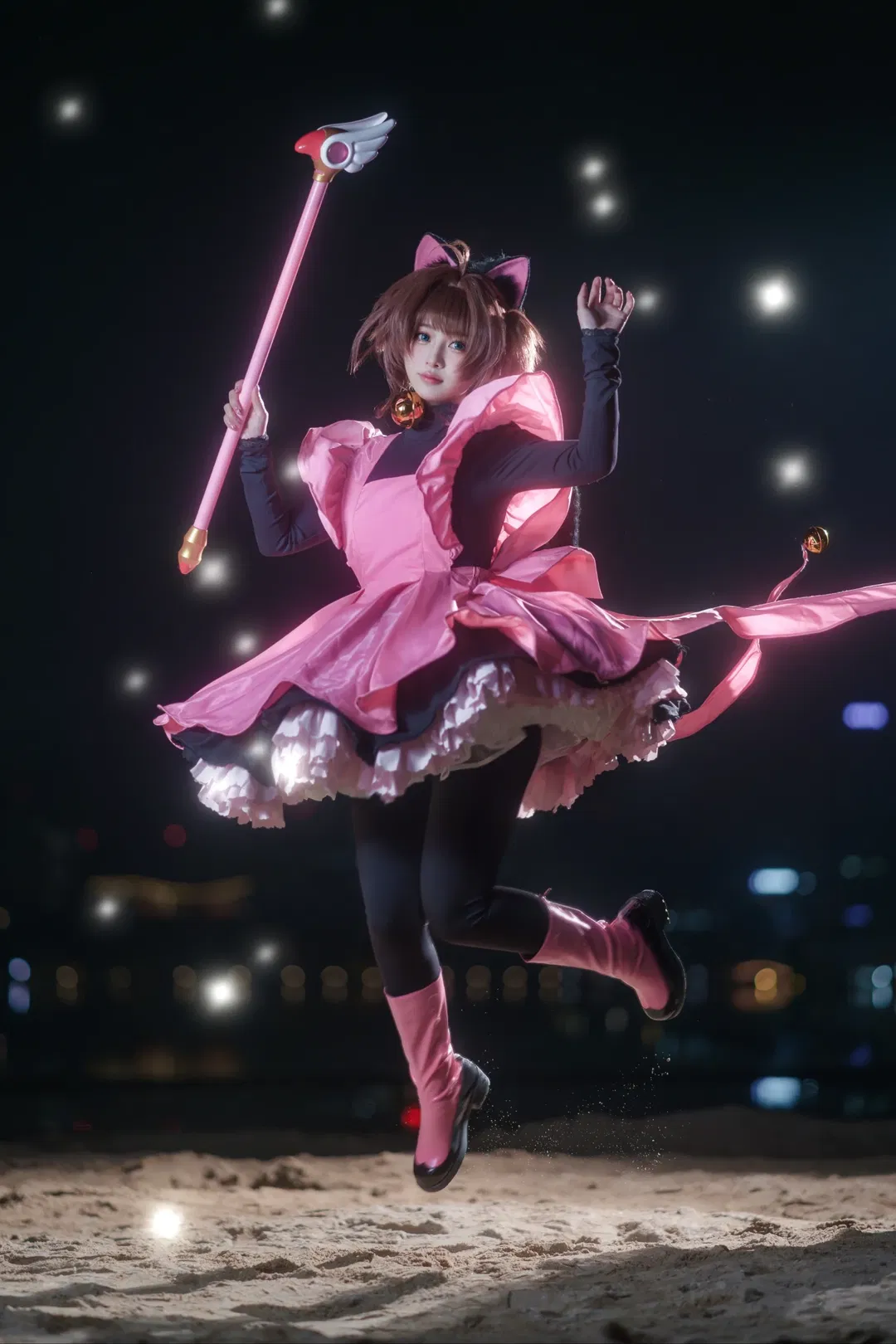 【木之本樱cos】魔卡少女樱进阶动作与悬浮拍摄分享 - 第 10 张