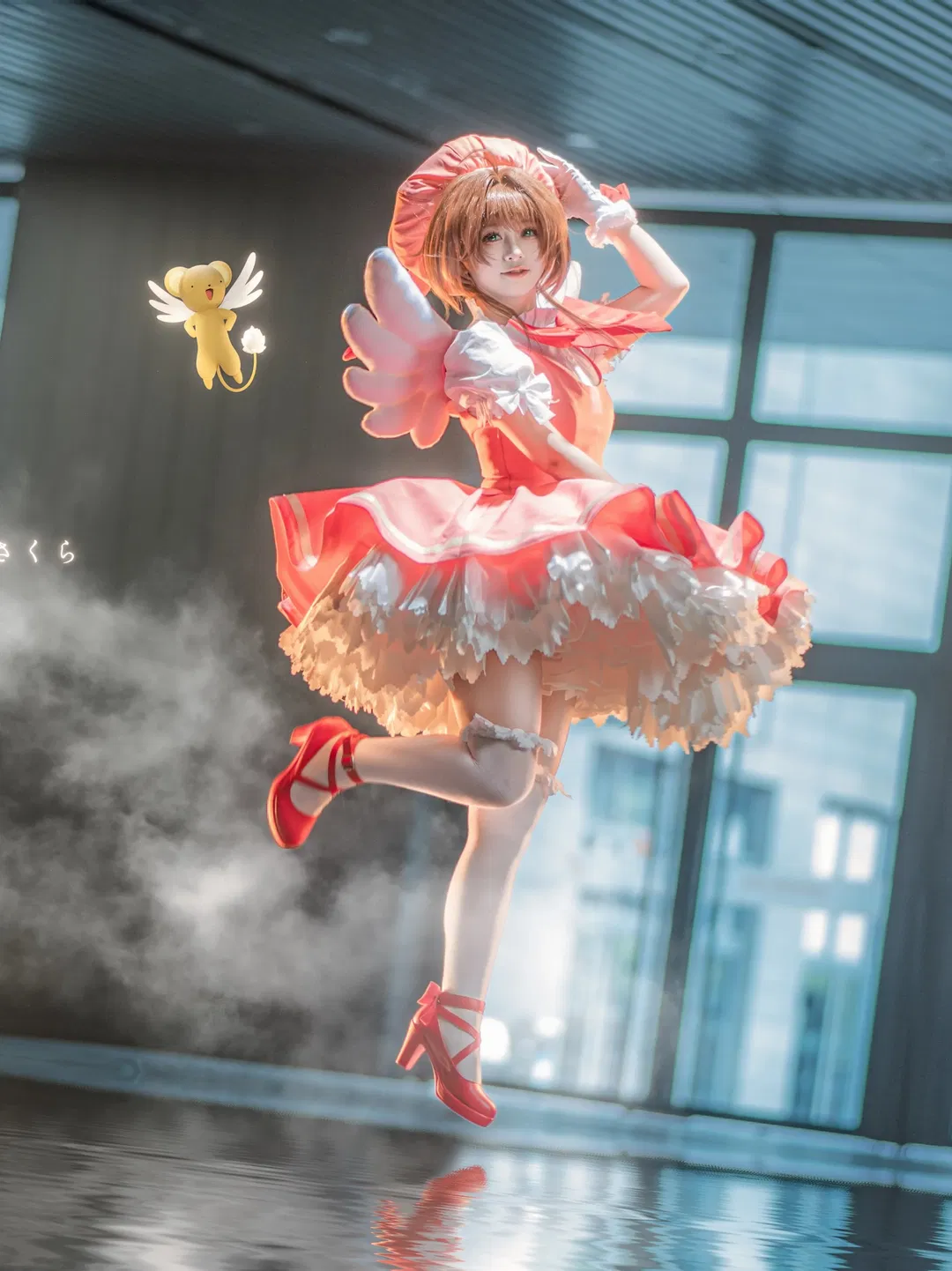 【木之本樱cos】魔卡少女樱进阶动作与悬浮拍摄分享 - 第 4 张