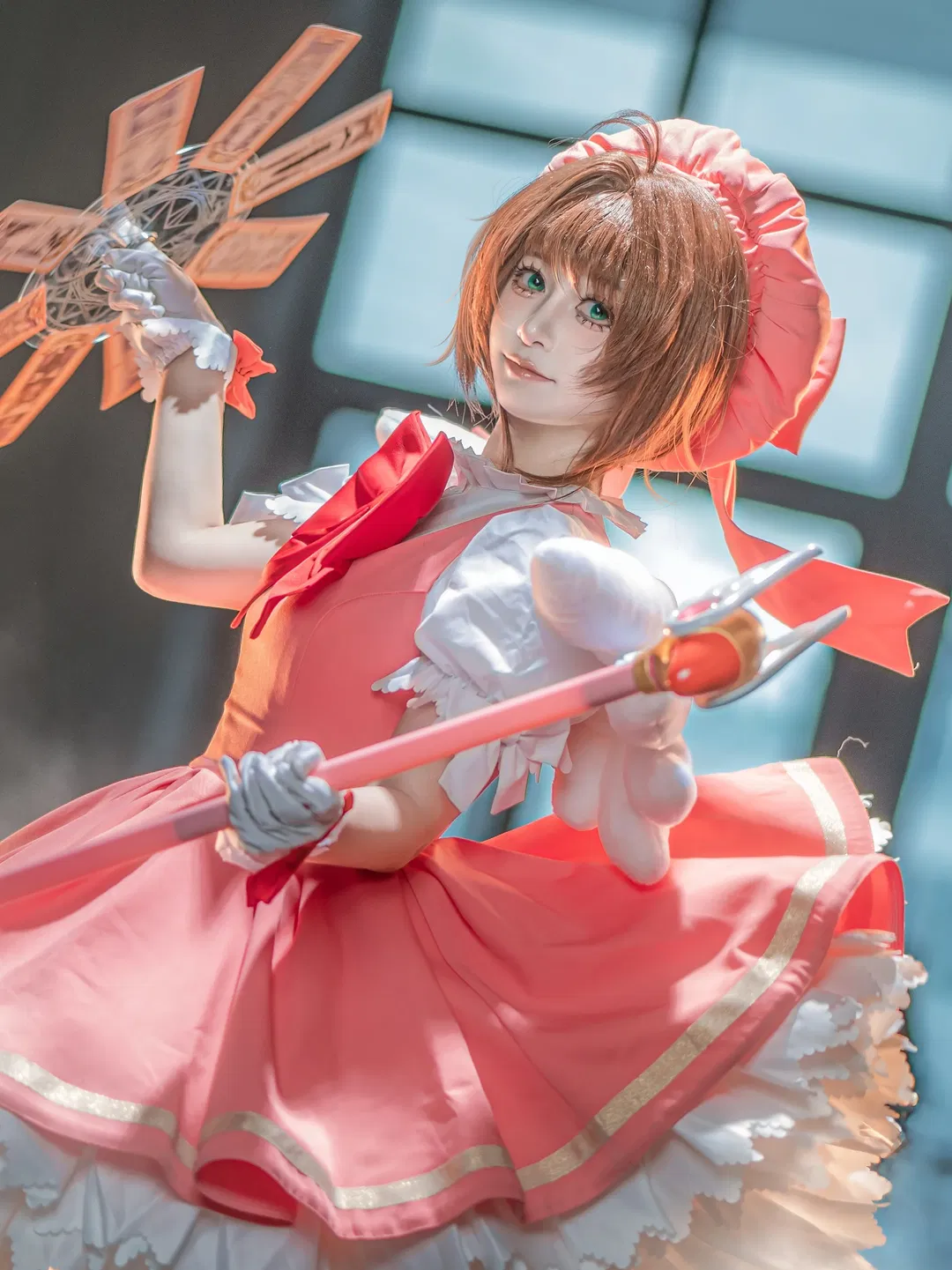 【木之本樱cos】魔卡少女樱进阶动作与悬浮拍摄分享 - 第 5 张