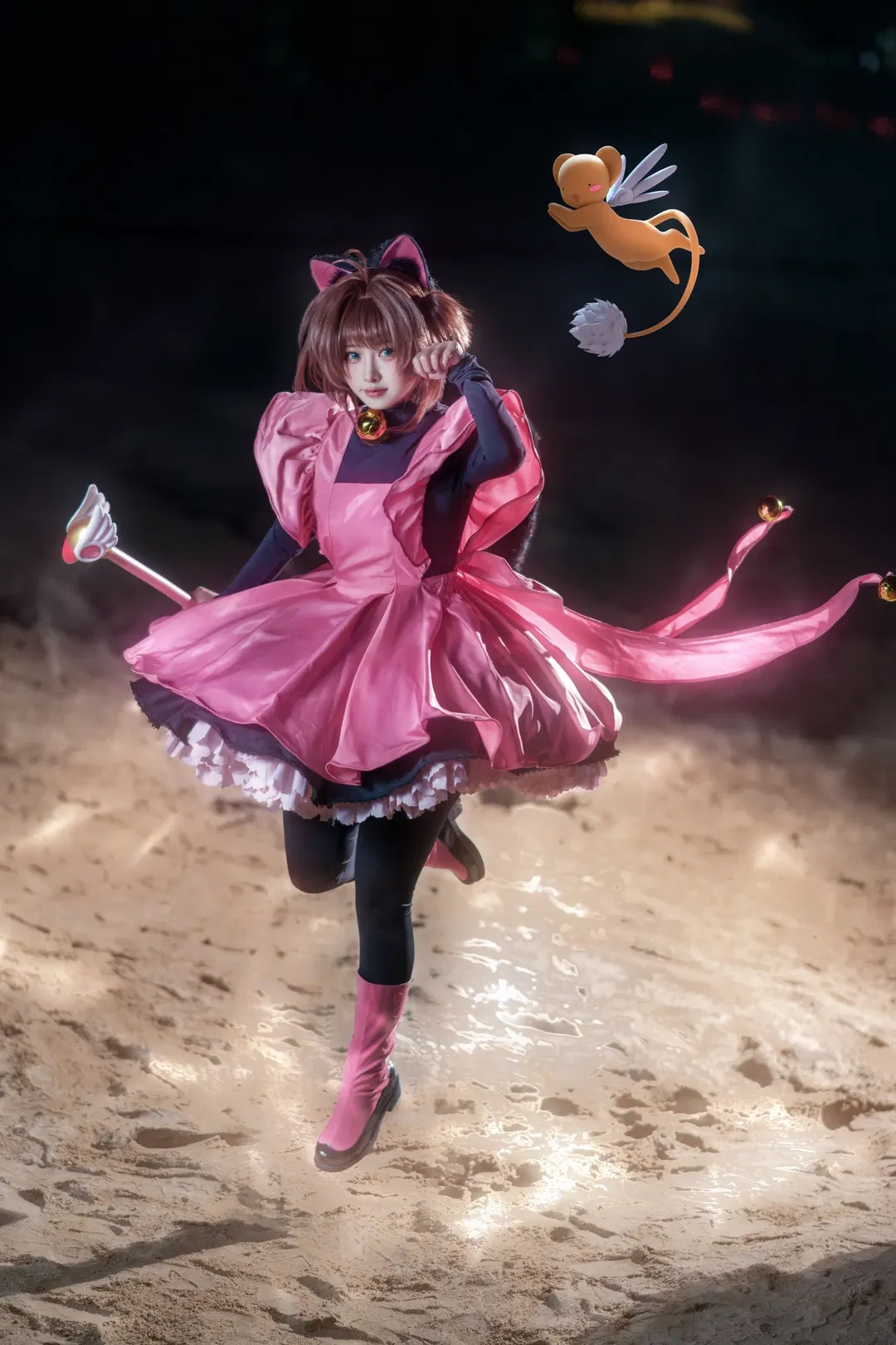 【木之本樱cos】魔卡少女樱进阶动作与悬浮拍摄分享 - 第 7 张
