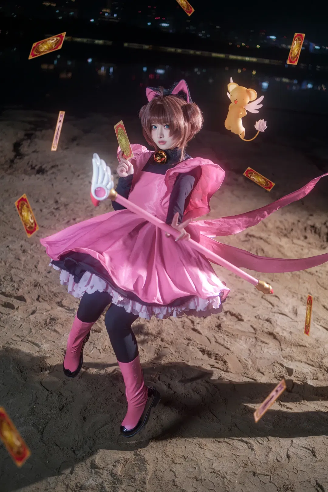 【木之本樱cos】魔卡少女樱进阶动作与悬浮拍摄分享 - 第 8 张