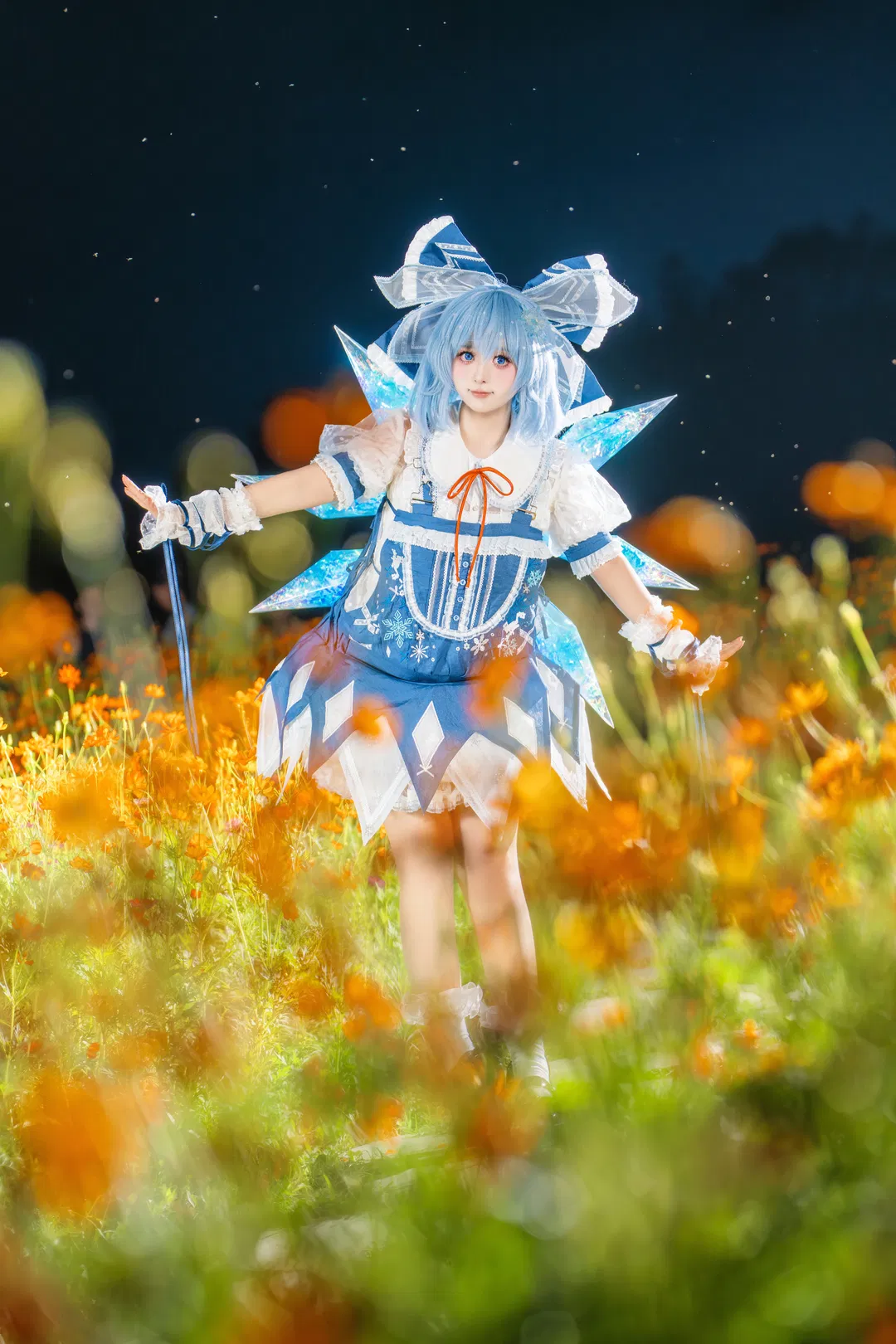 【琪露諾cos】東方project冰妖精的夏夜花叢 - 第 1 張