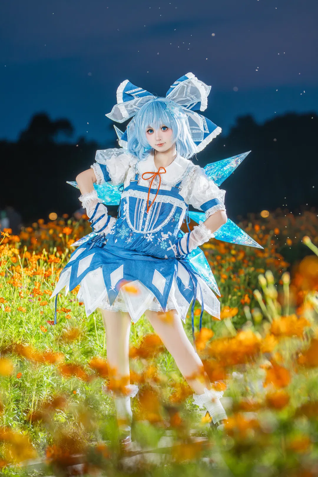 【琪露諾cos】東方project冰妖精的夏夜花叢 - 第 2 張