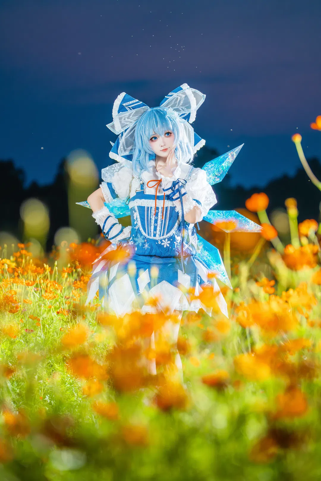 【琪露諾cos】東方project冰妖精的夏夜花叢 - 第 3 張