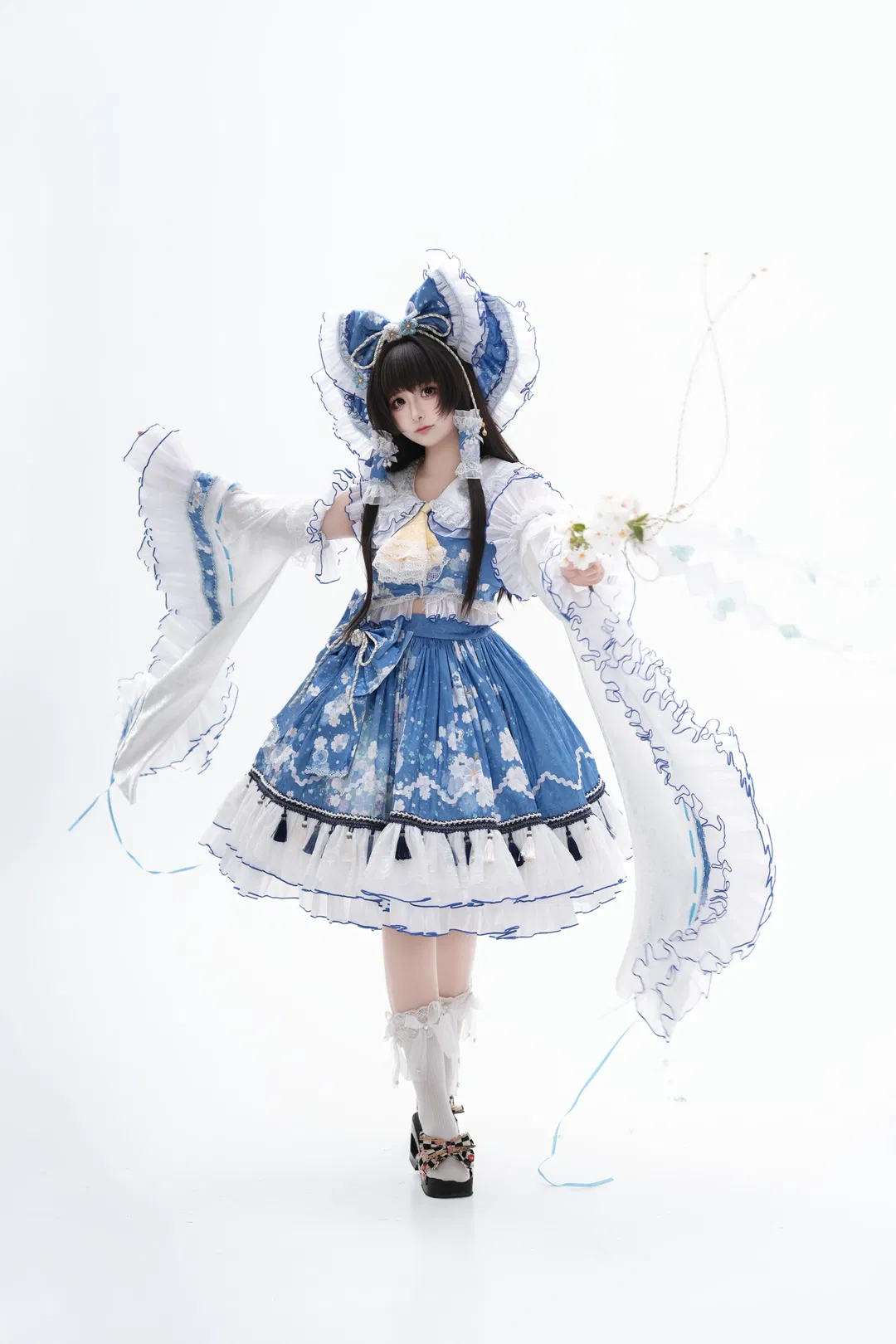 【博丽灵梦cos】东方project青灵梦二设棚拍 - 第 8 张