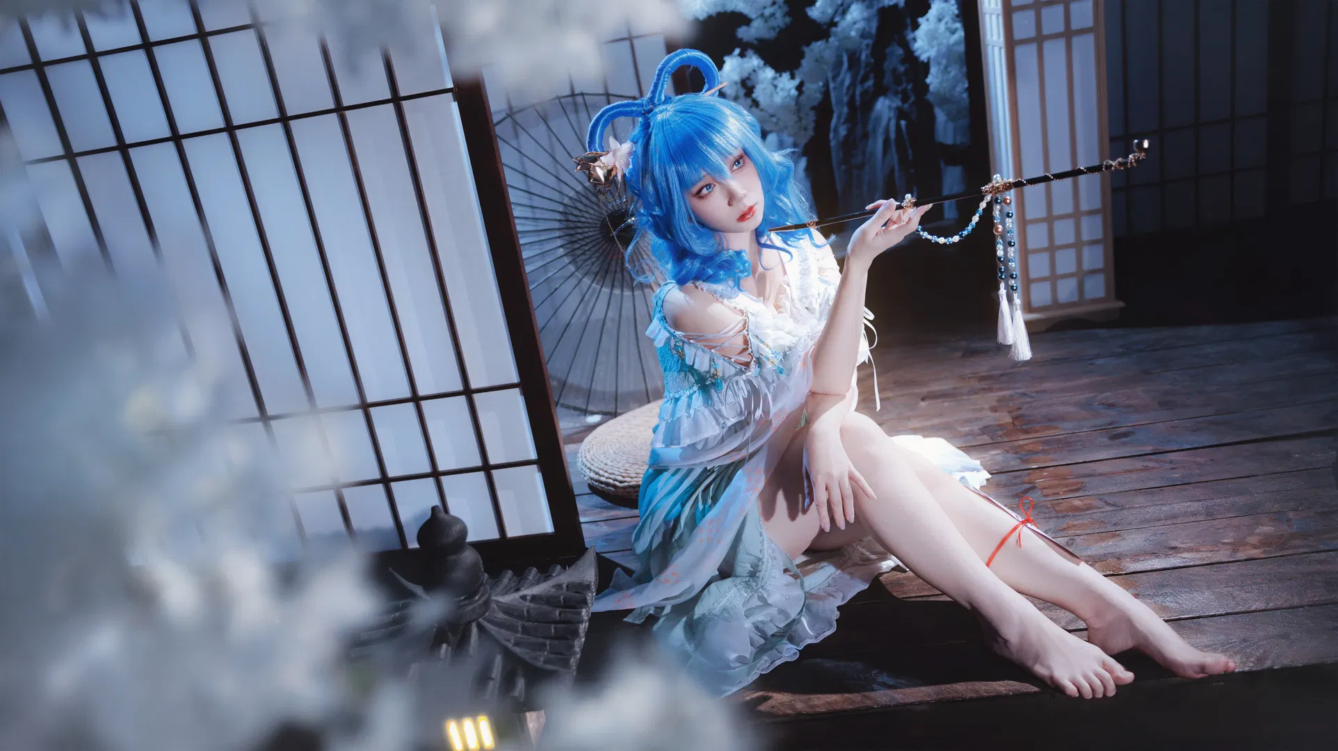 【霍青娥cos】东方Project 邪仙娘娘的棚拍记录 - 第 10 张