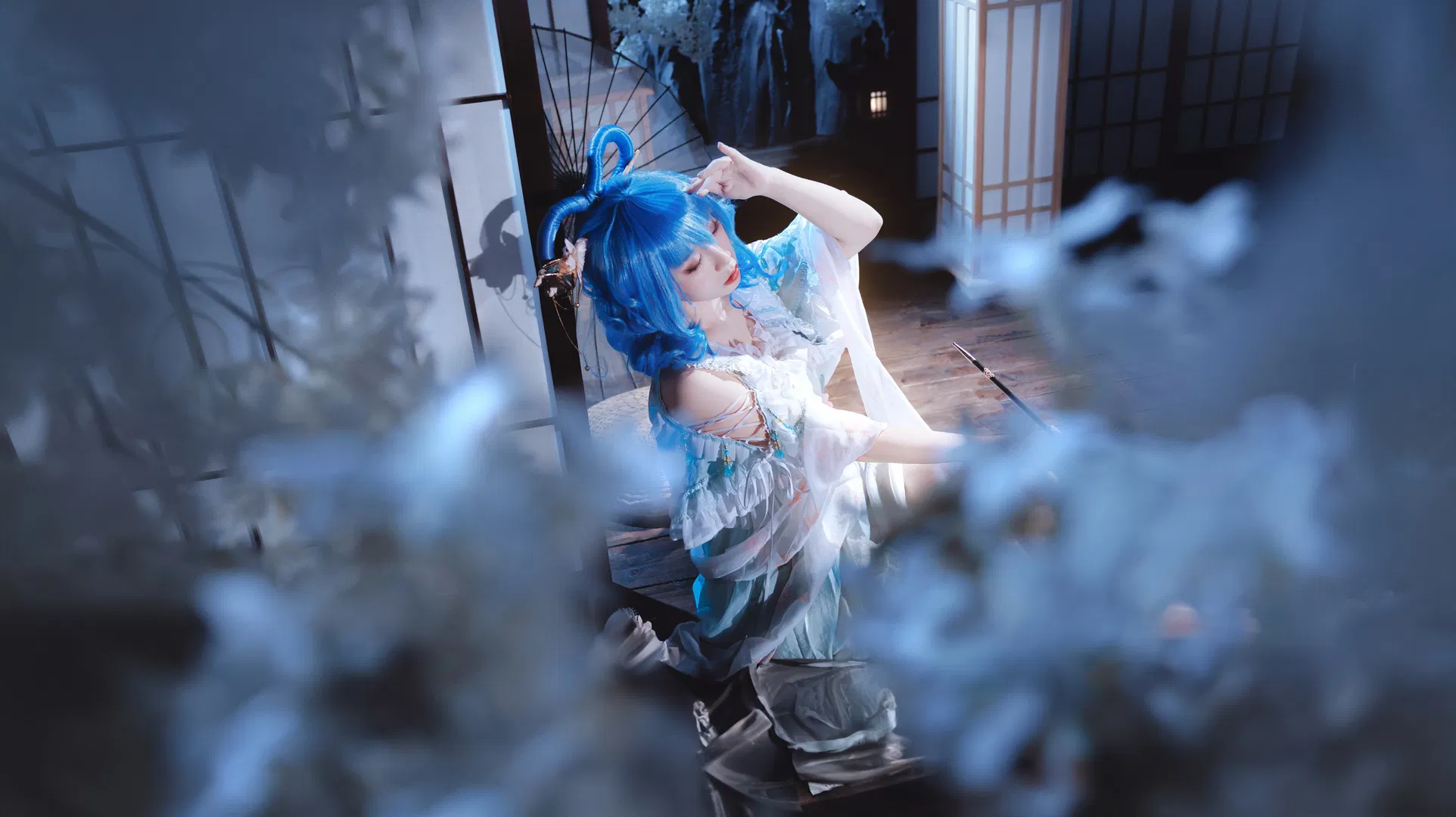 【霍青娥cos】东方Project 邪仙娘娘的棚拍记录 - 第 11 张