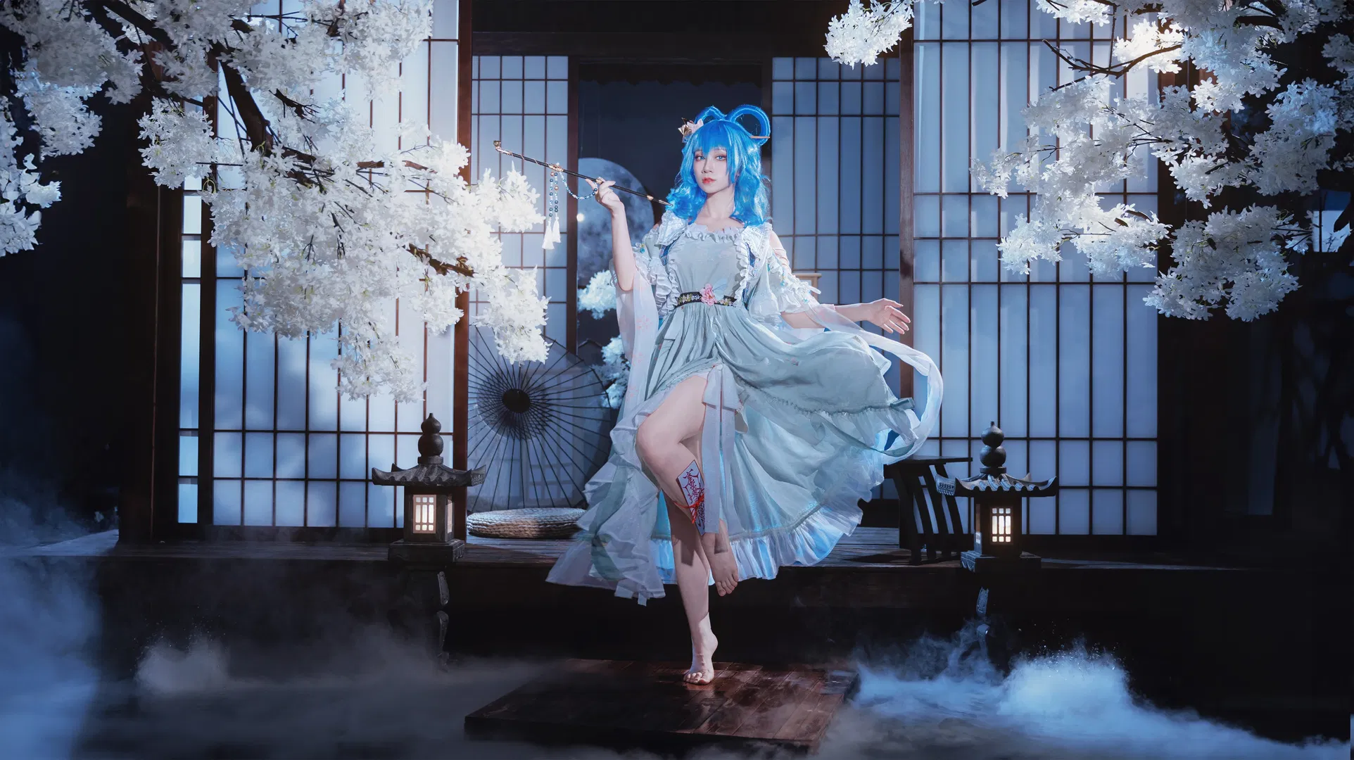 【霍青娥cos】东方Project 邪仙娘娘的棚拍记录 - 第 12 张