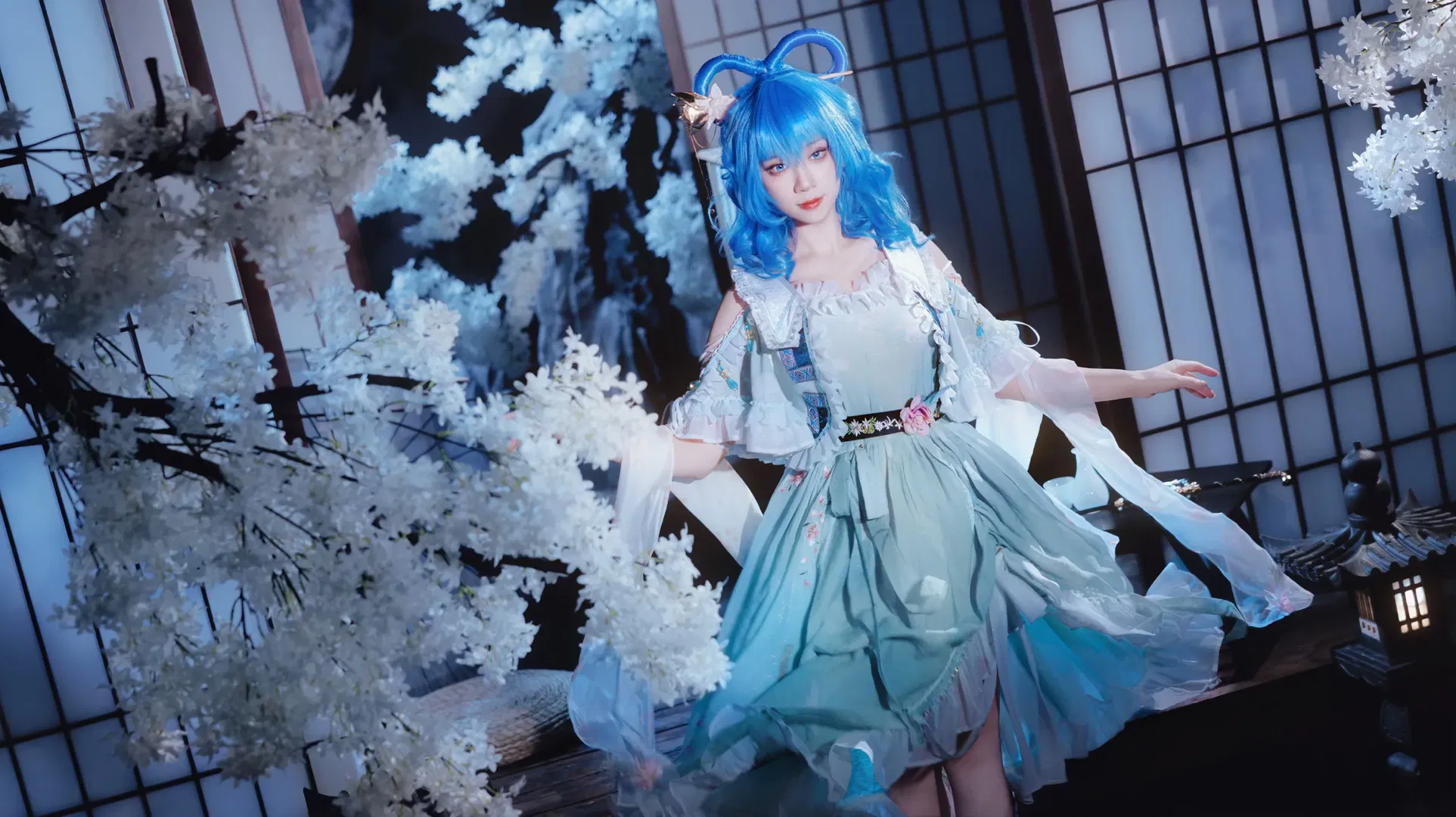 【霍青娥cos】东方Project 邪仙娘娘的棚拍记录 - 第 13 张
