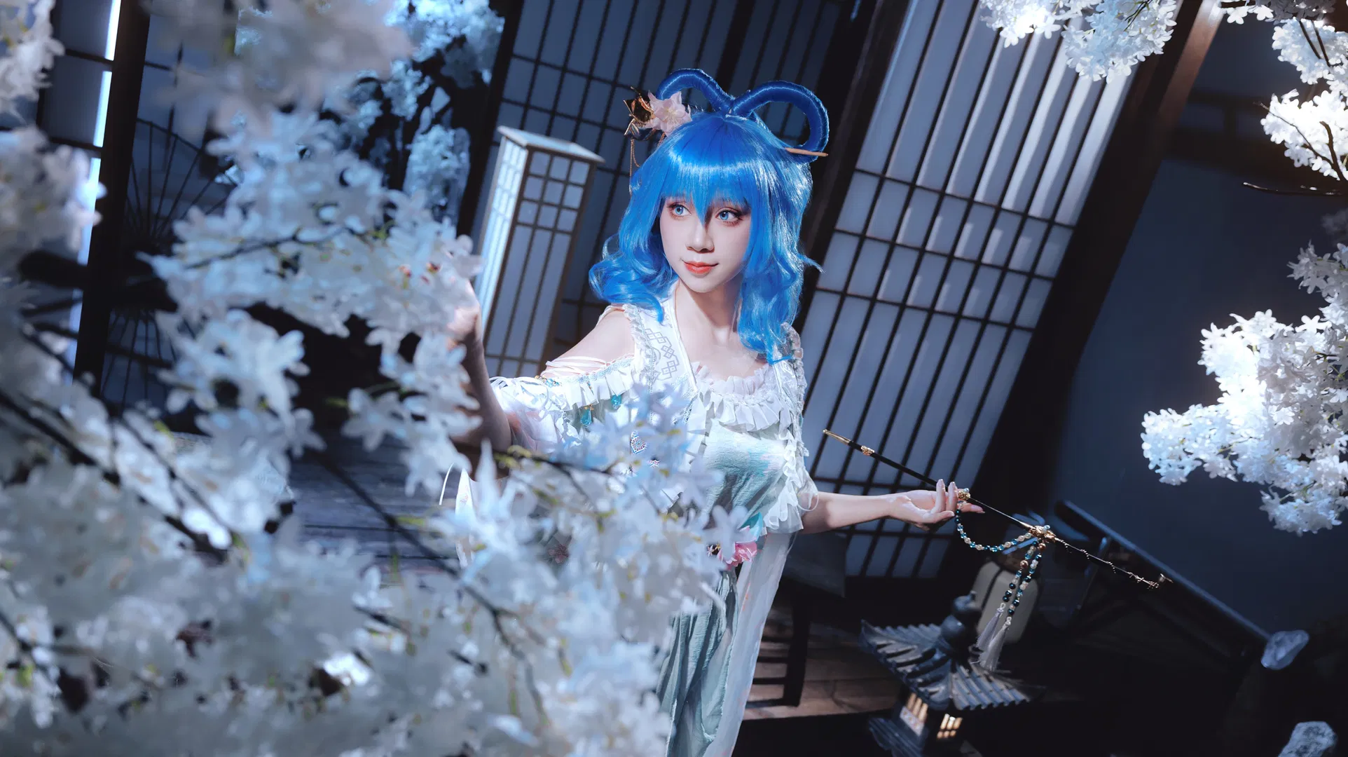 【霍青娥cos】东方Project 邪仙娘娘的棚拍记录 - 第 3 张