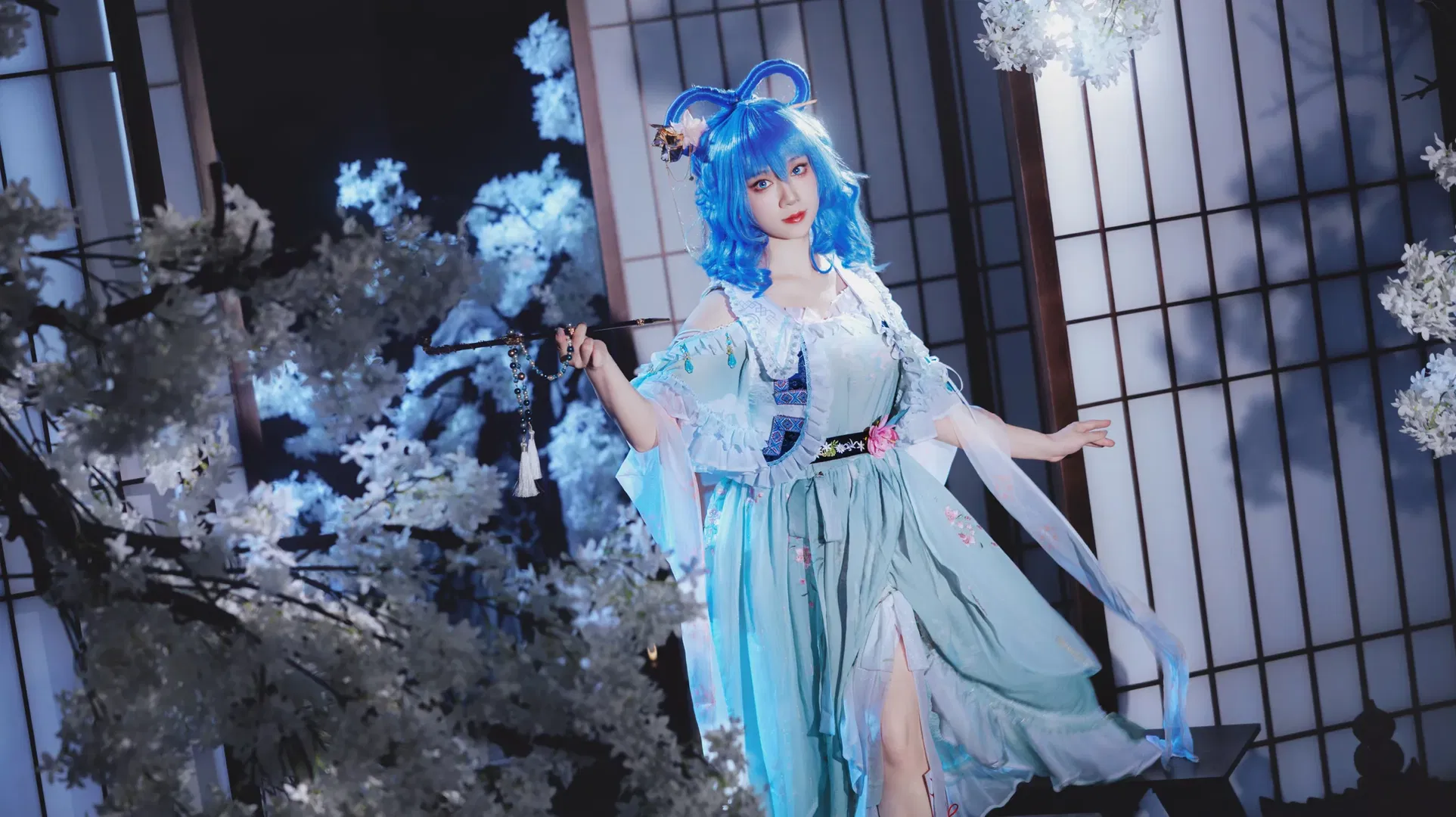 【霍青娥cos】东方Project 邪仙娘娘的棚拍记录 - 第 6 张