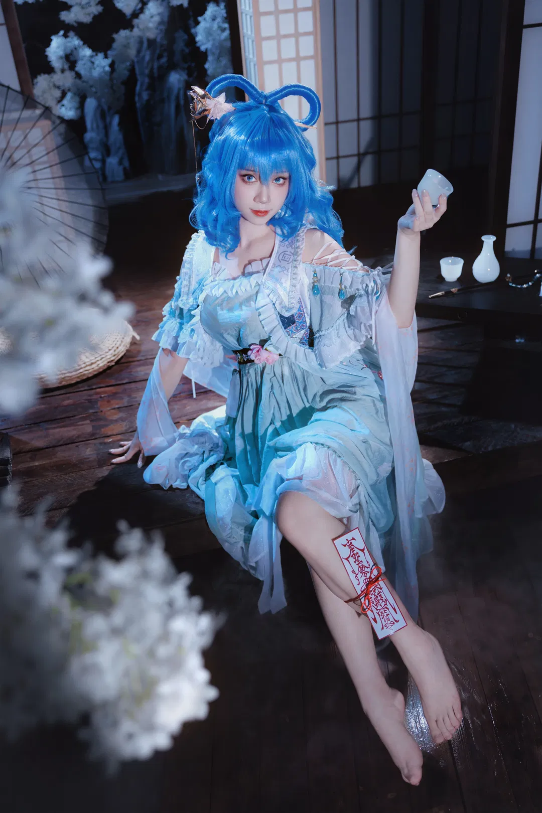 【霍青娥cos】东方Project 邪仙娘娘的棚拍记录 - 第 8 张