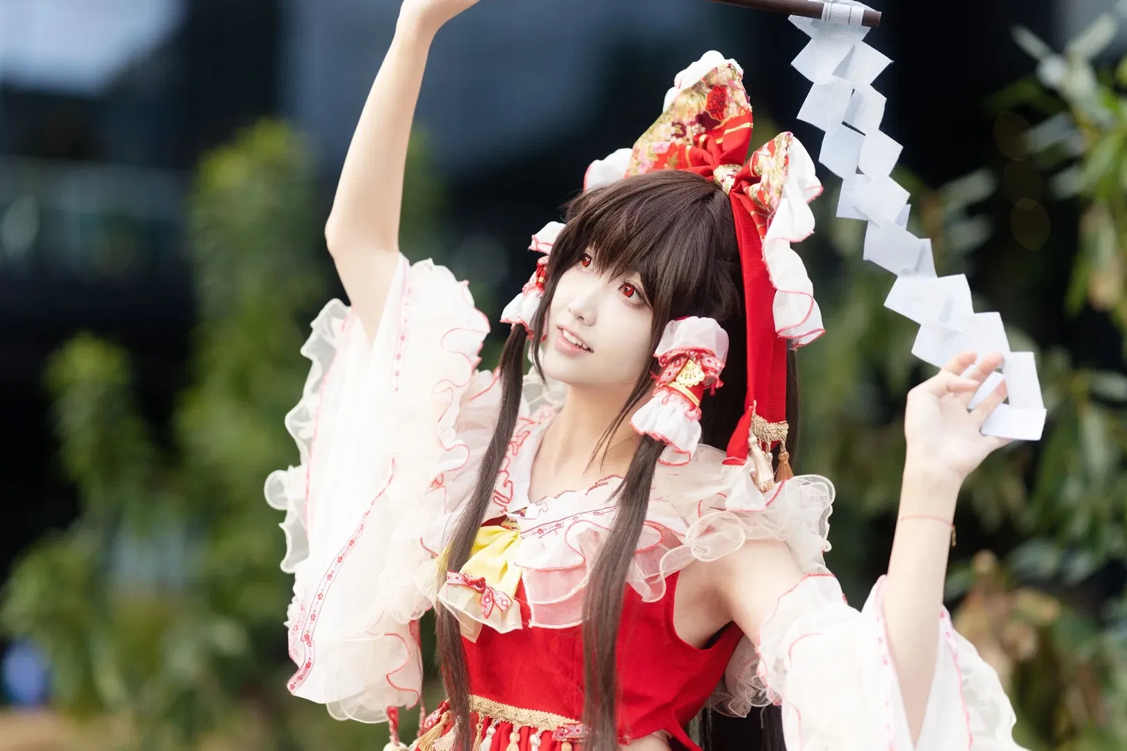 【博丽灵梦cos】东方project 红白巫女的御币与夏日微风 - 第 1 张