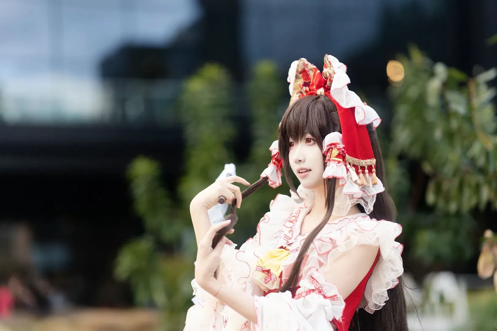 【博丽灵梦cos】东方project 红白巫女的御币与夏日微风 - 第 2 张