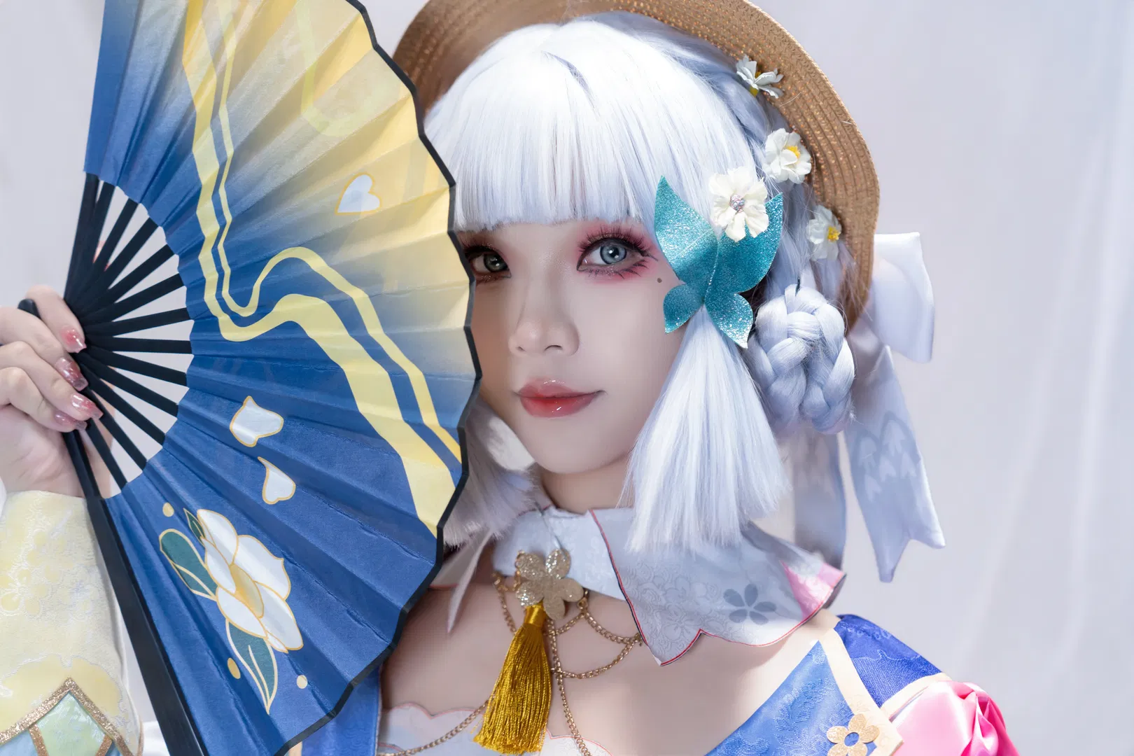 【神里绫华cos】神里流霜灭，原神花时来信花园奇遇 - 第 8 张