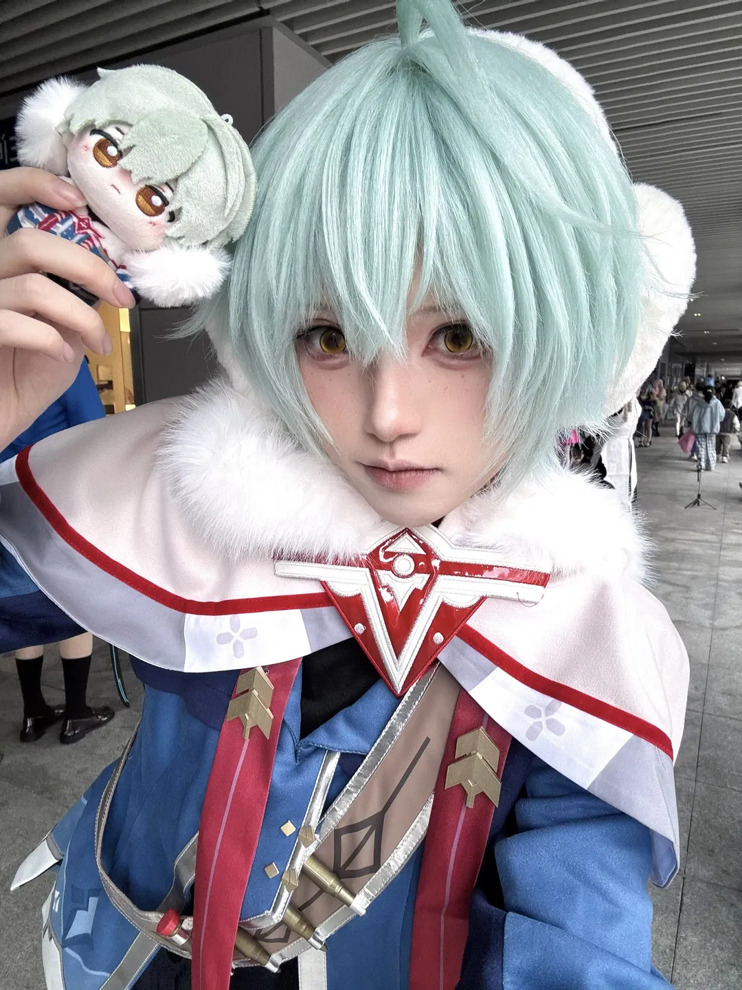 【阿罗夏cos】原神正太角色，带着棉花娃娃去漫展啦 - 第 2 张