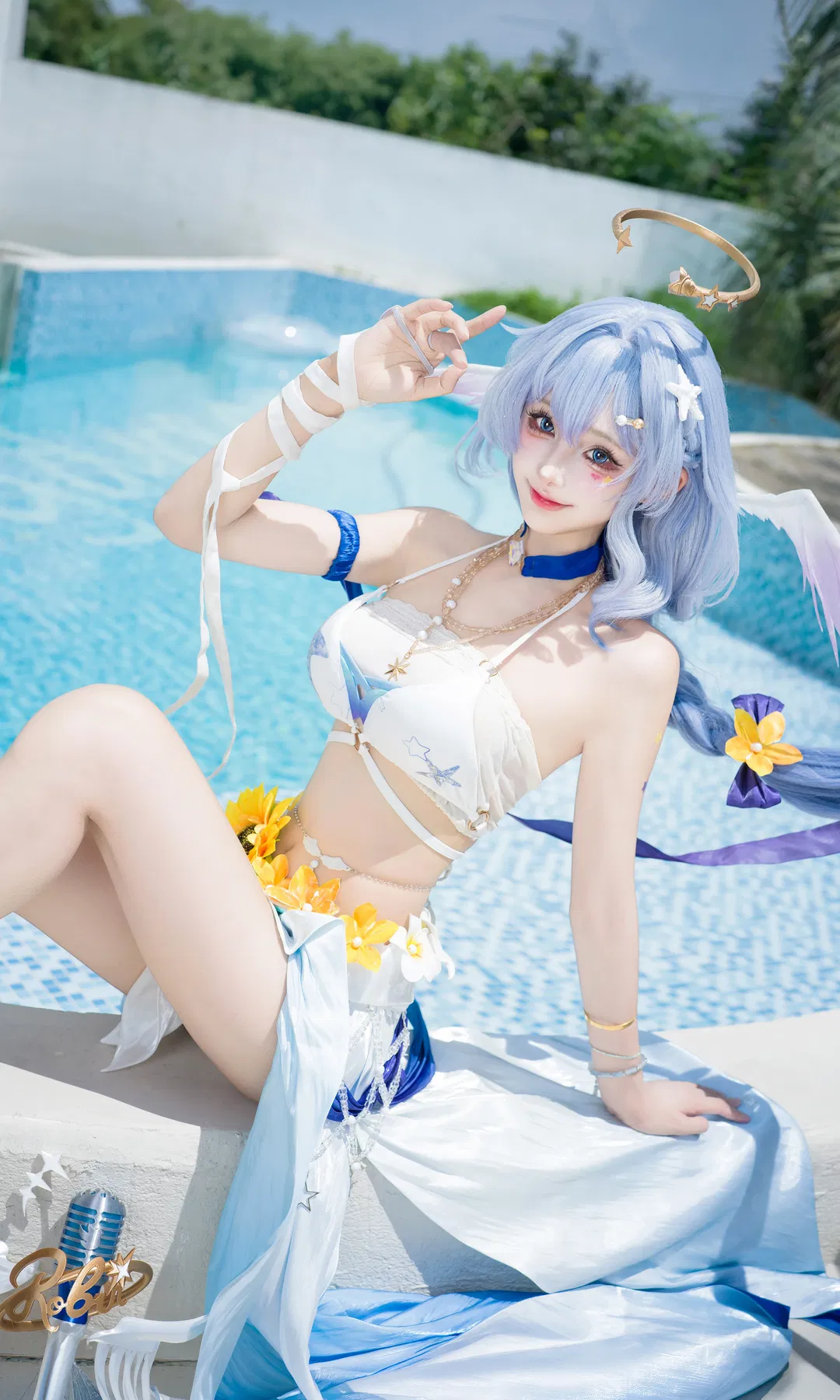 【知更鸟cos】在夏日泳池边唱完晴歌的最后一曲 - 第 1 张