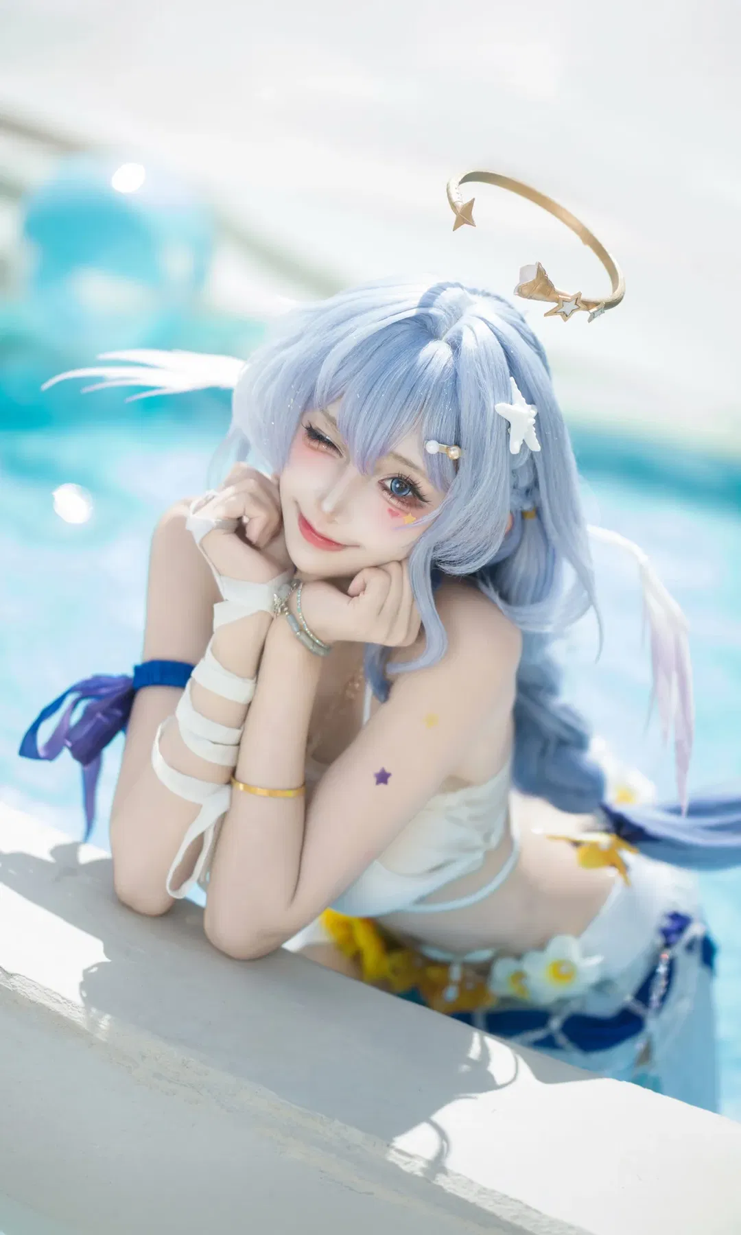 【知更鸟cos】在夏日泳池边唱完晴歌的最后一曲 - 第 11 张