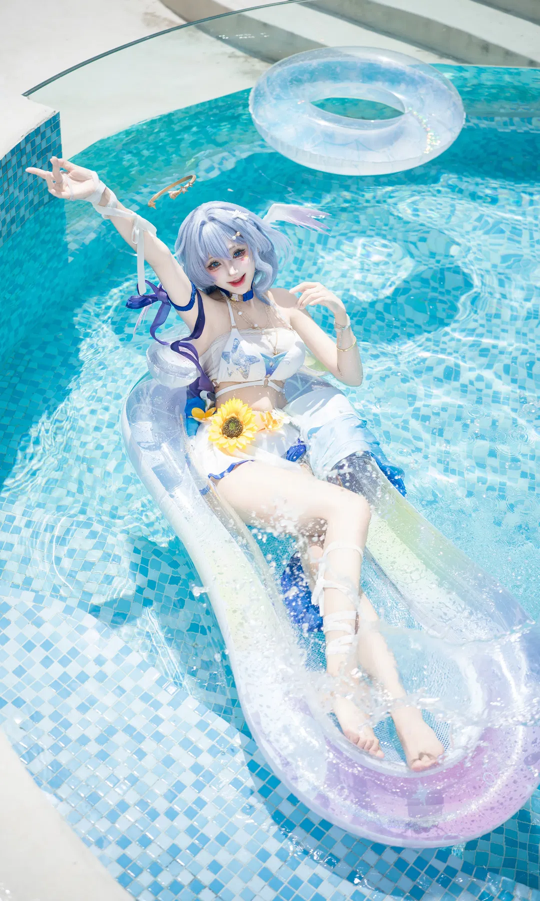 【知更鸟cos】在夏日泳池边唱完晴歌的最后一曲 - 第 2 张