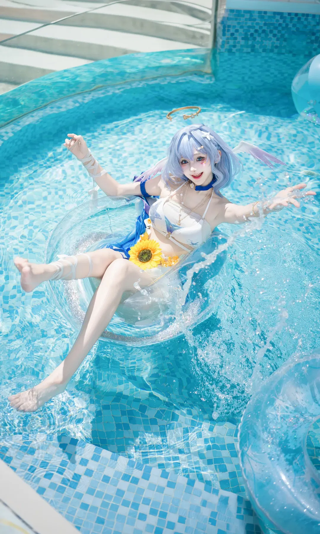 【知更鸟cos】在夏日泳池边唱完晴歌的最后一曲 - 第 4 张