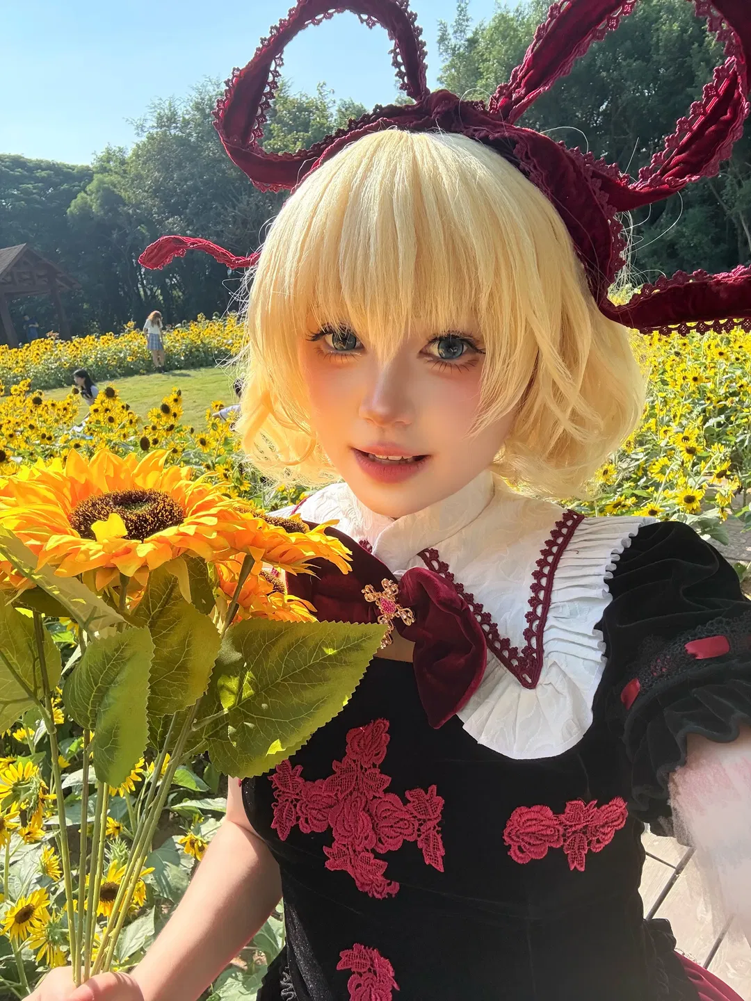 【梅蒂欣cos】东方project 向日葵花海中的洛丽塔 - 第 3 张