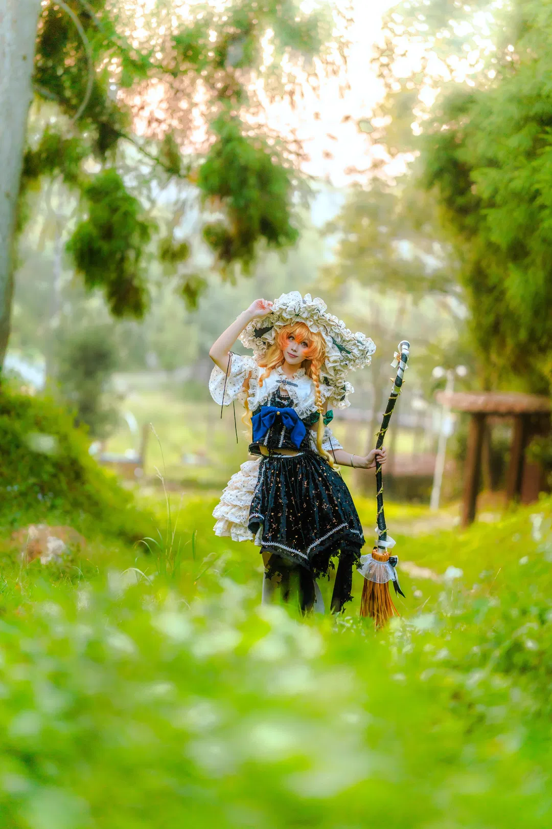 【魔理沙cos】东方Project的森林魔法使，提着星灯去巡游 - 第 3 张