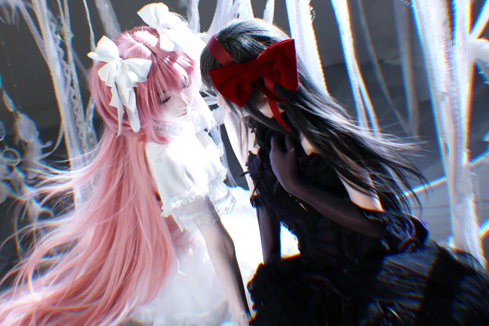 【鹿目圓cos】魔法少女小圓 鹿目圓與曉美焰的神魔宿命同框 - 第 3 張