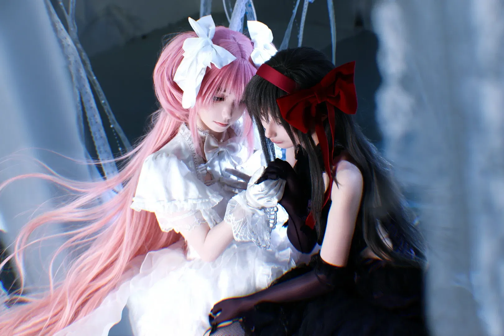 【鹿目圓cos】魔法少女小圓 鹿目圓與曉美焰的神魔宿命同框 - 第 4 張