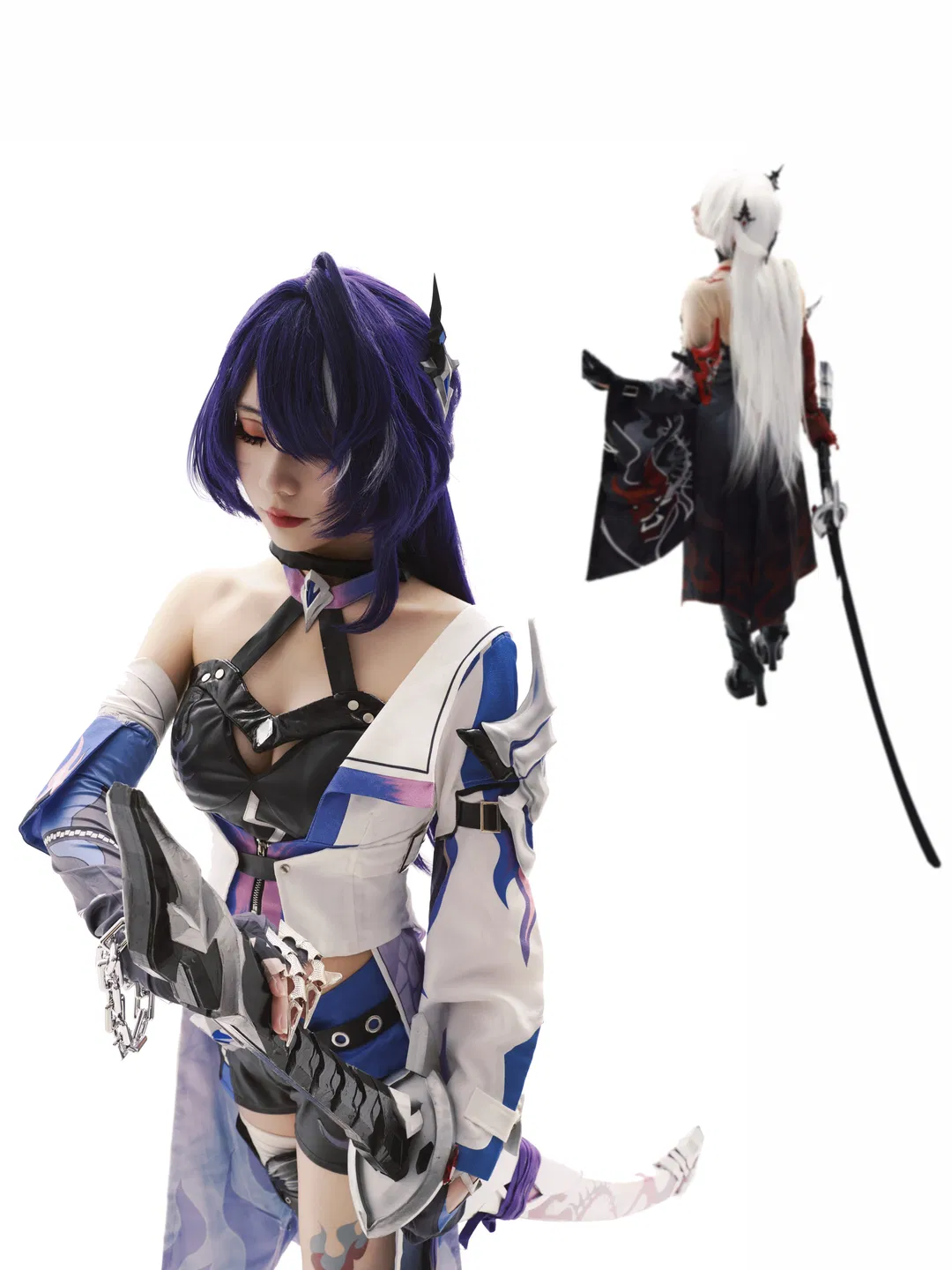 【黄泉cos】崩坏星穹铁道黄泉正片，白棚里的冷艳与肃杀 - 第 4 张