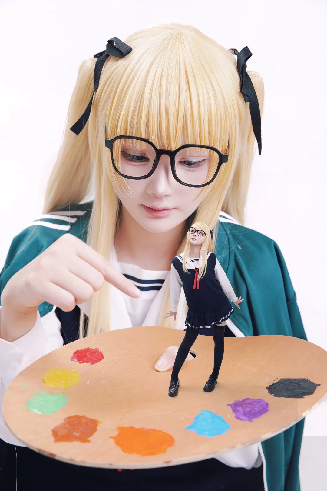 【泽村英梨梨cos】路人女主的养成方法 金发双马尾画师少女 - 第 2 张