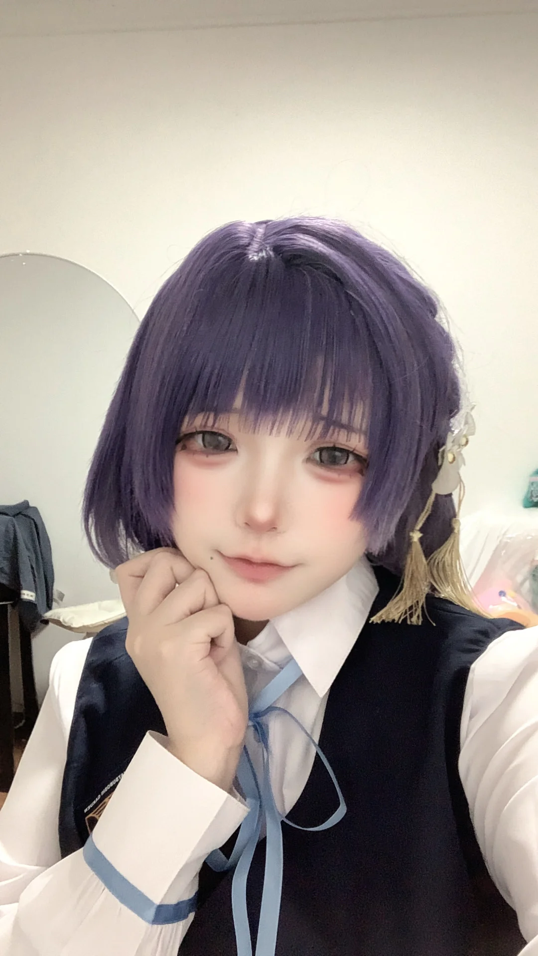 【秦谷美铃cos】学马仕初星学园制服试穿 - 第 1 张