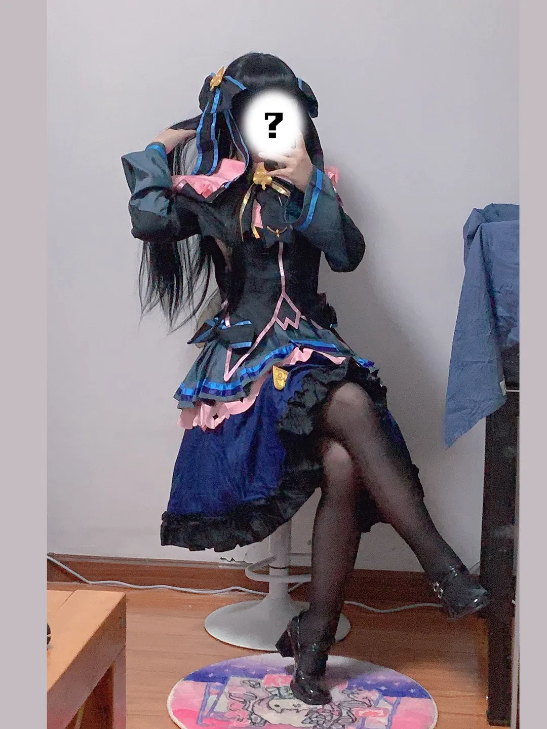 【对立cos】Arcaea对立对镜拍，黑丝与暗黑风洋装的结合 - 第 1 张