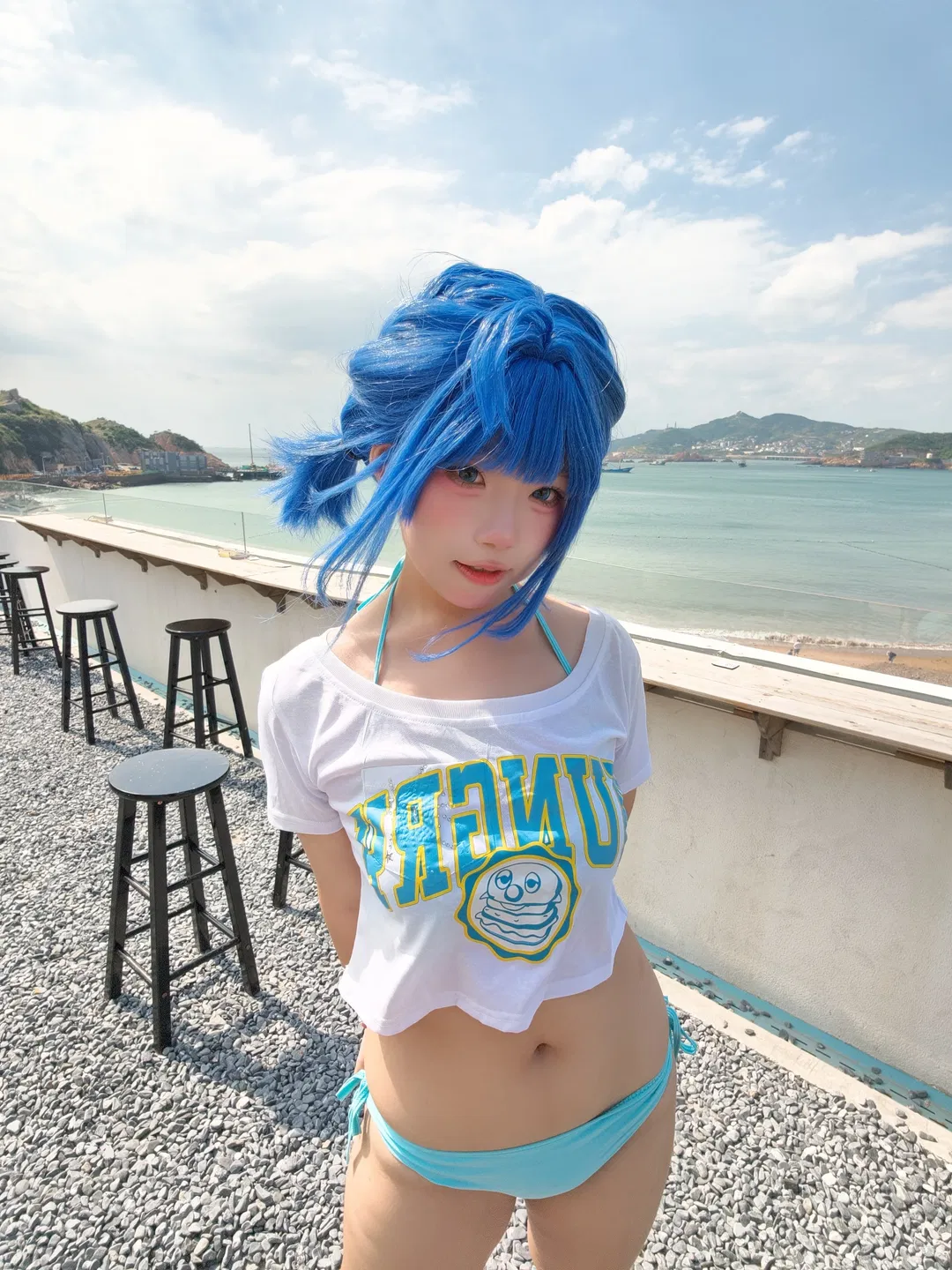 【八奈见杏菜cos】败犬女主太多了！枸杞岛水着拍摄