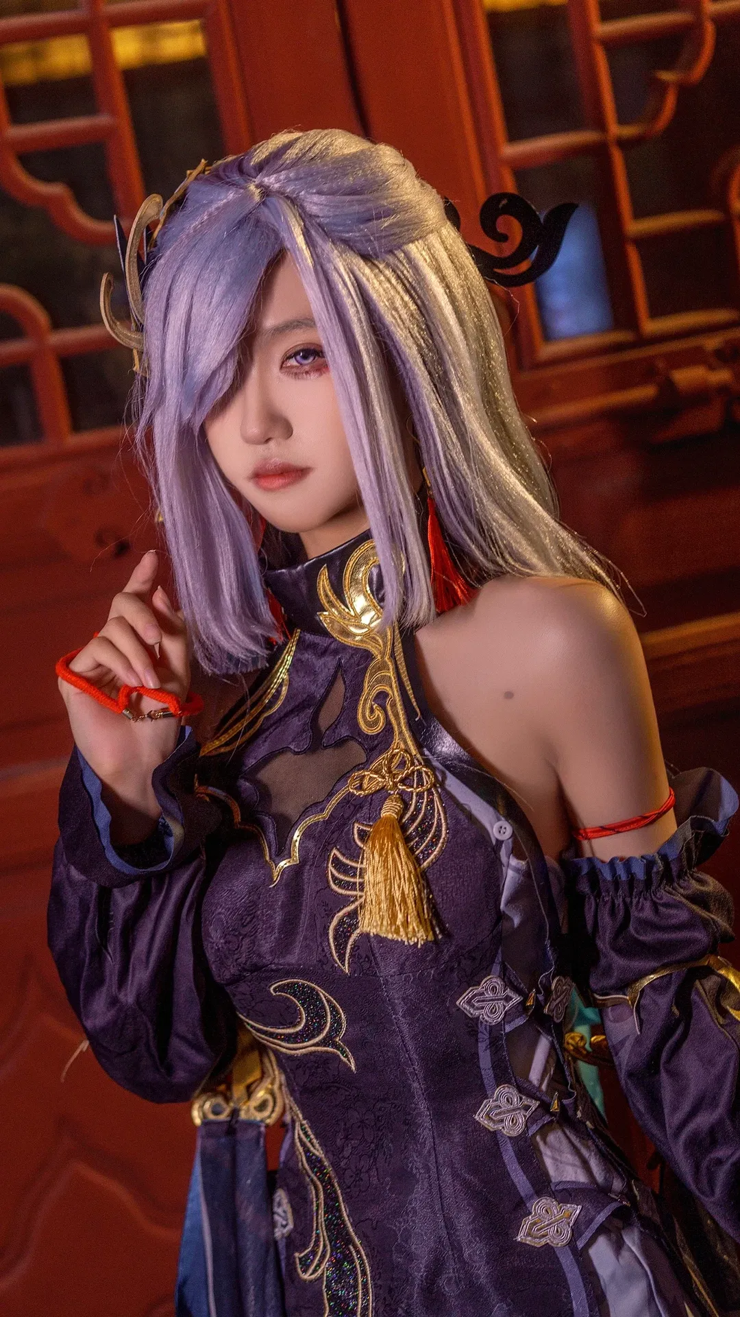【申鹤cos】原神海灯节红丝带下的祈愿 - 第 5 张