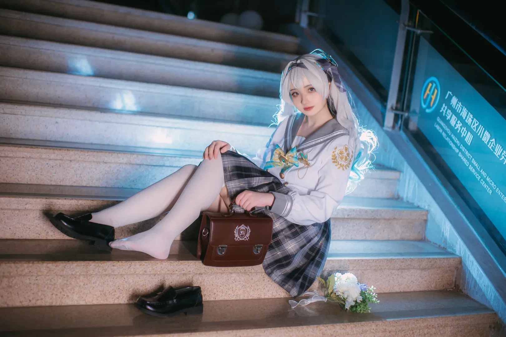 【流萤cos】星穹铁道漫展D1场照，流萤JK制服返图 - 第 2 张