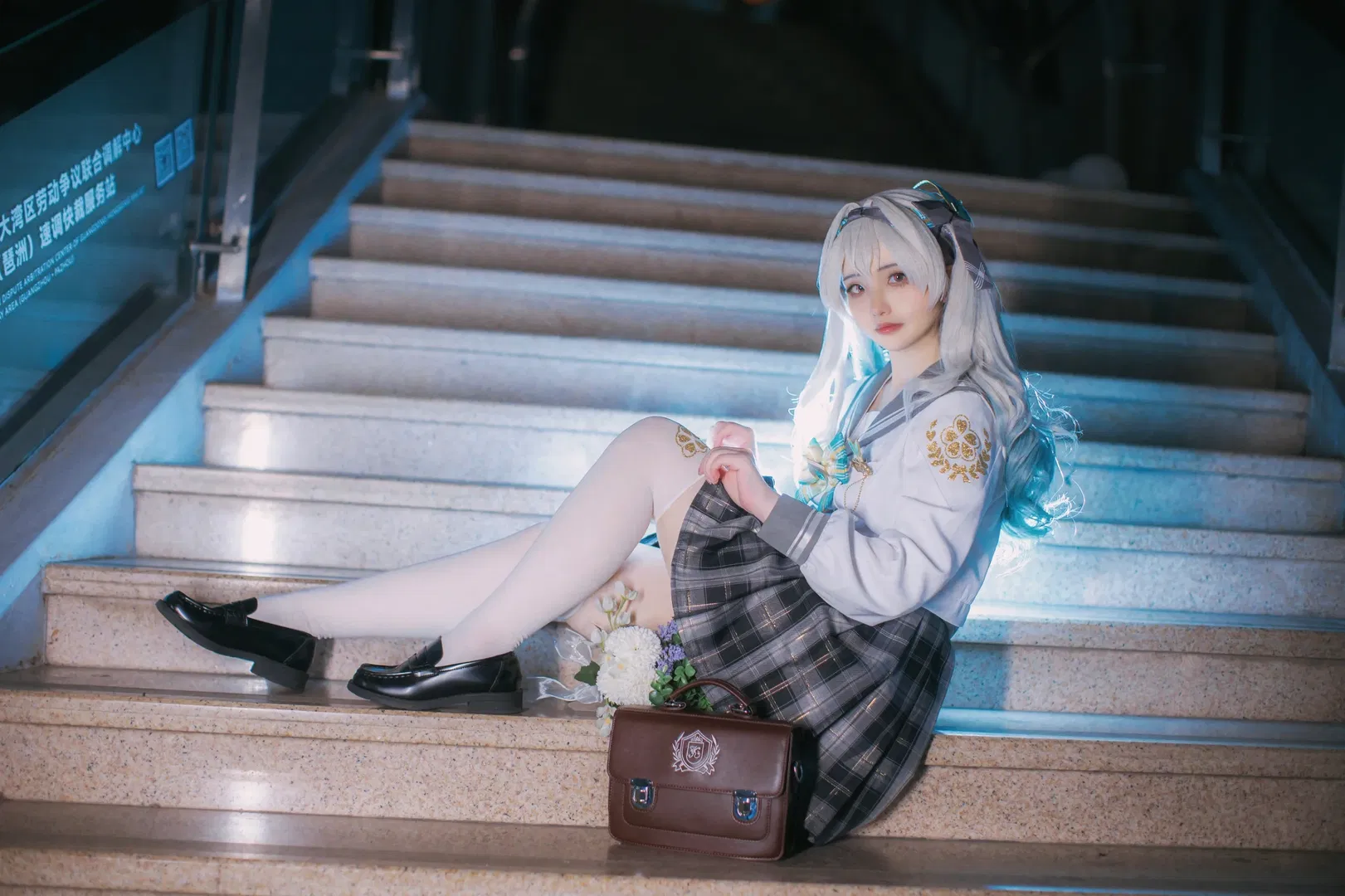 【流萤cos】星穹铁道漫展D1场照，流萤JK制服返图 - 第 3 张