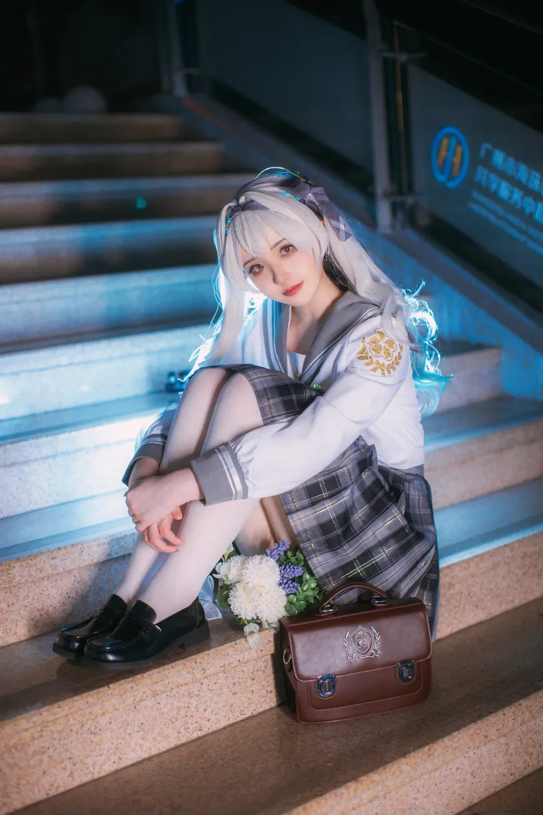 【流萤cos】星穹铁道漫展D1场照，流萤JK制服返图 - 第 4 张
